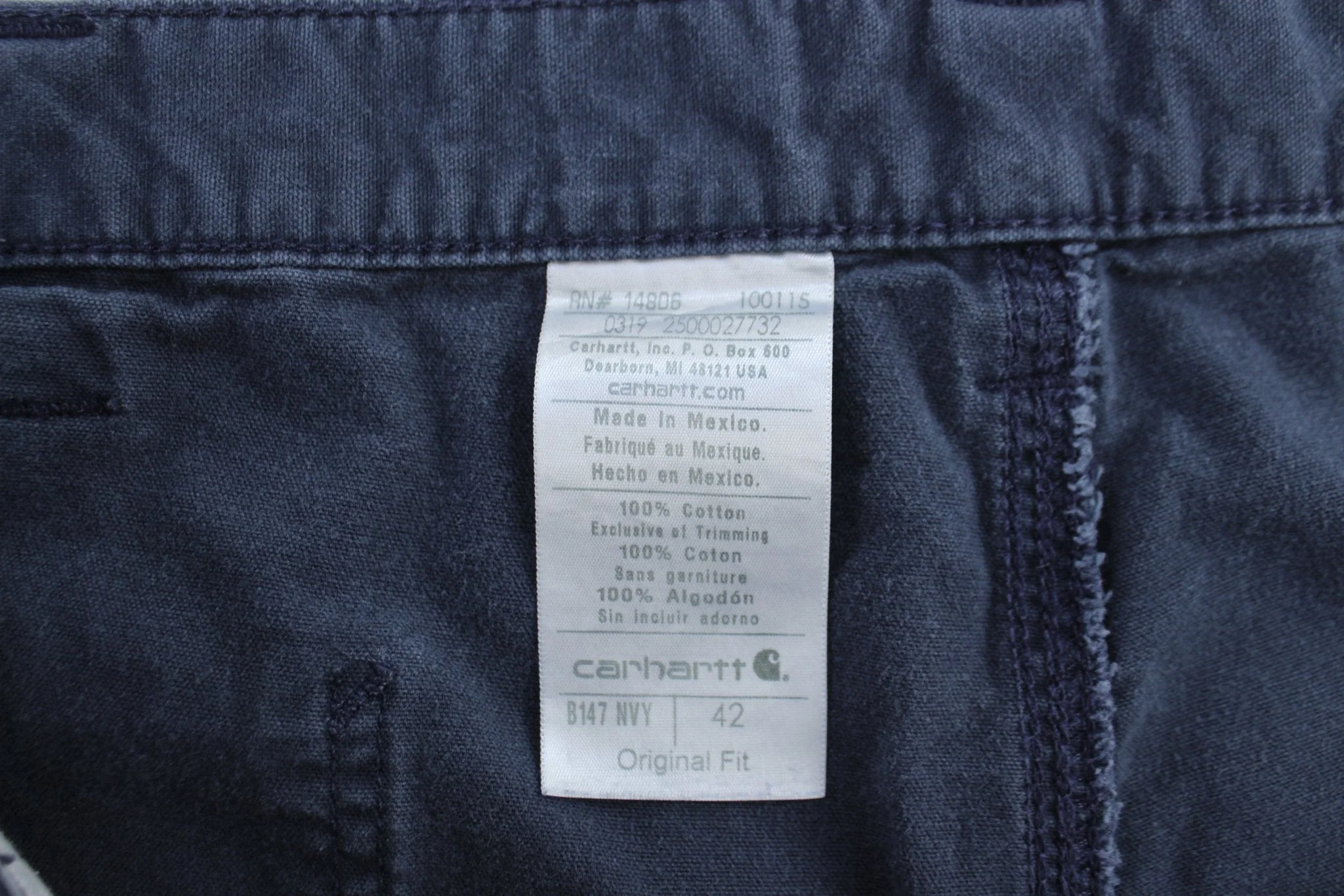 Carhartt Logo Patch Blue Carpenter Shorts - Image 3