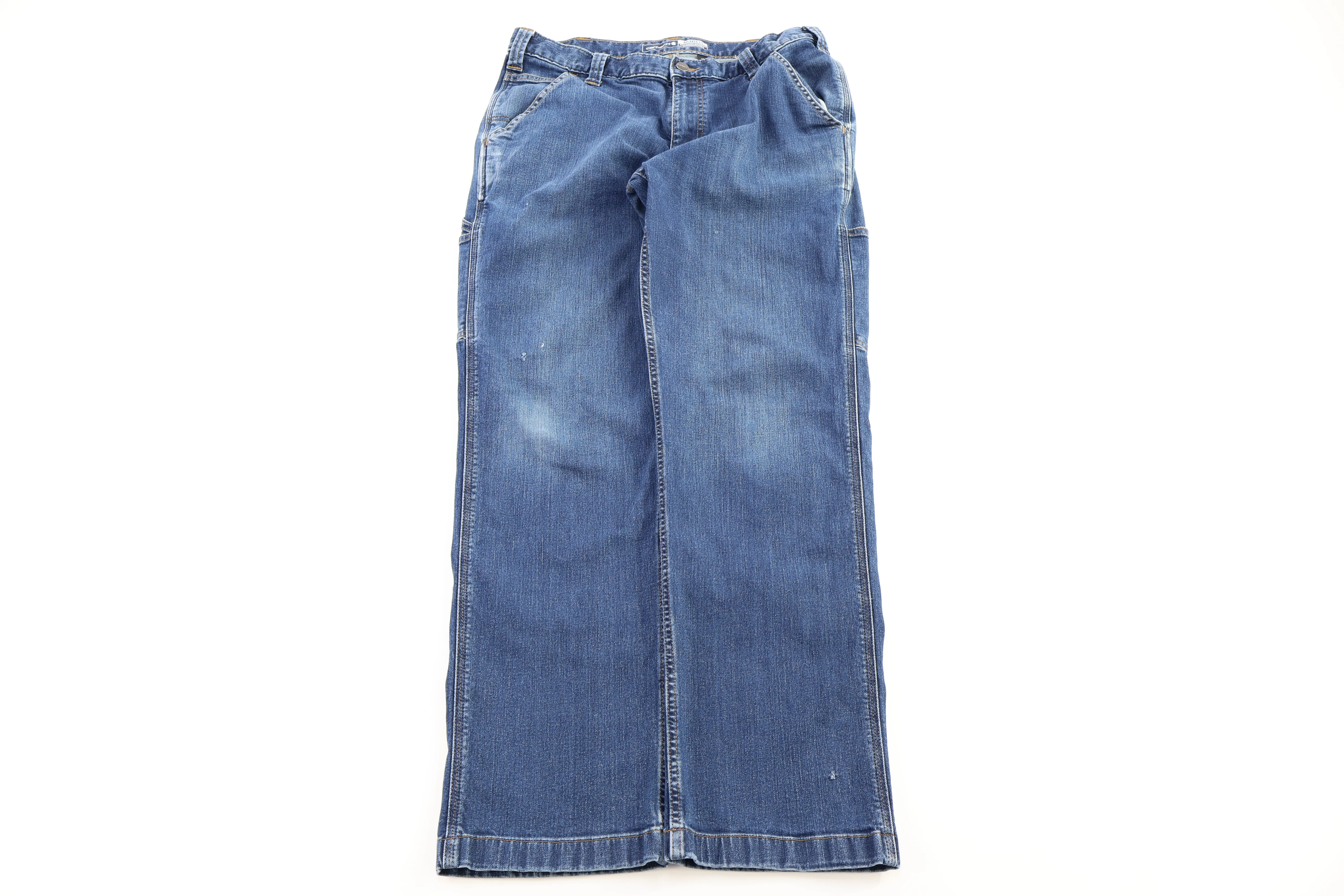 Carhartt Logo Patch Blue Denim Jeans - Image 2
