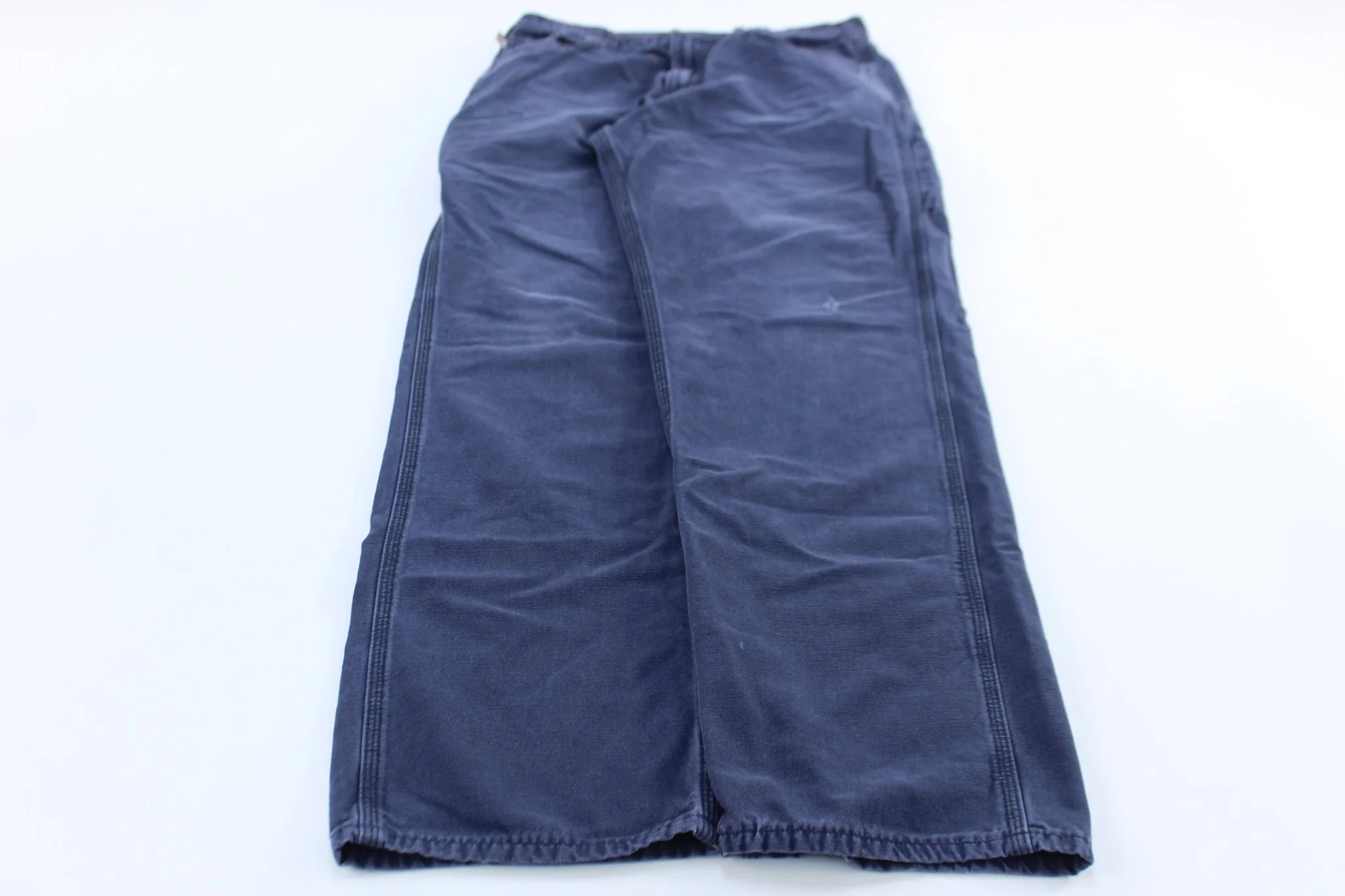 Carhartt Logo Patch Blue Flame Resistant Loose Fit Pants