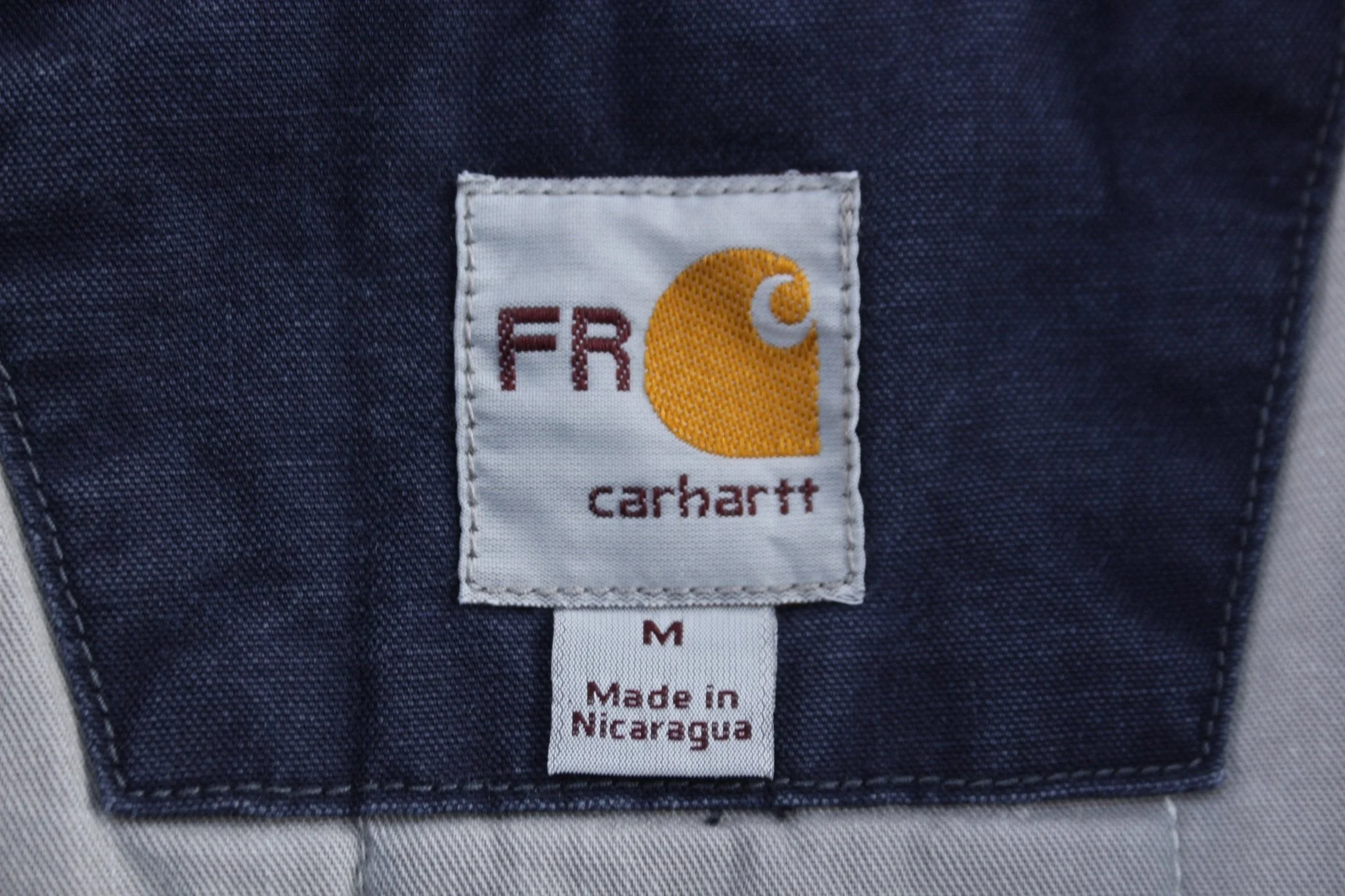 Carhartt Logo Patch Blue Flames Resistant Full Zip Vest - Image 3