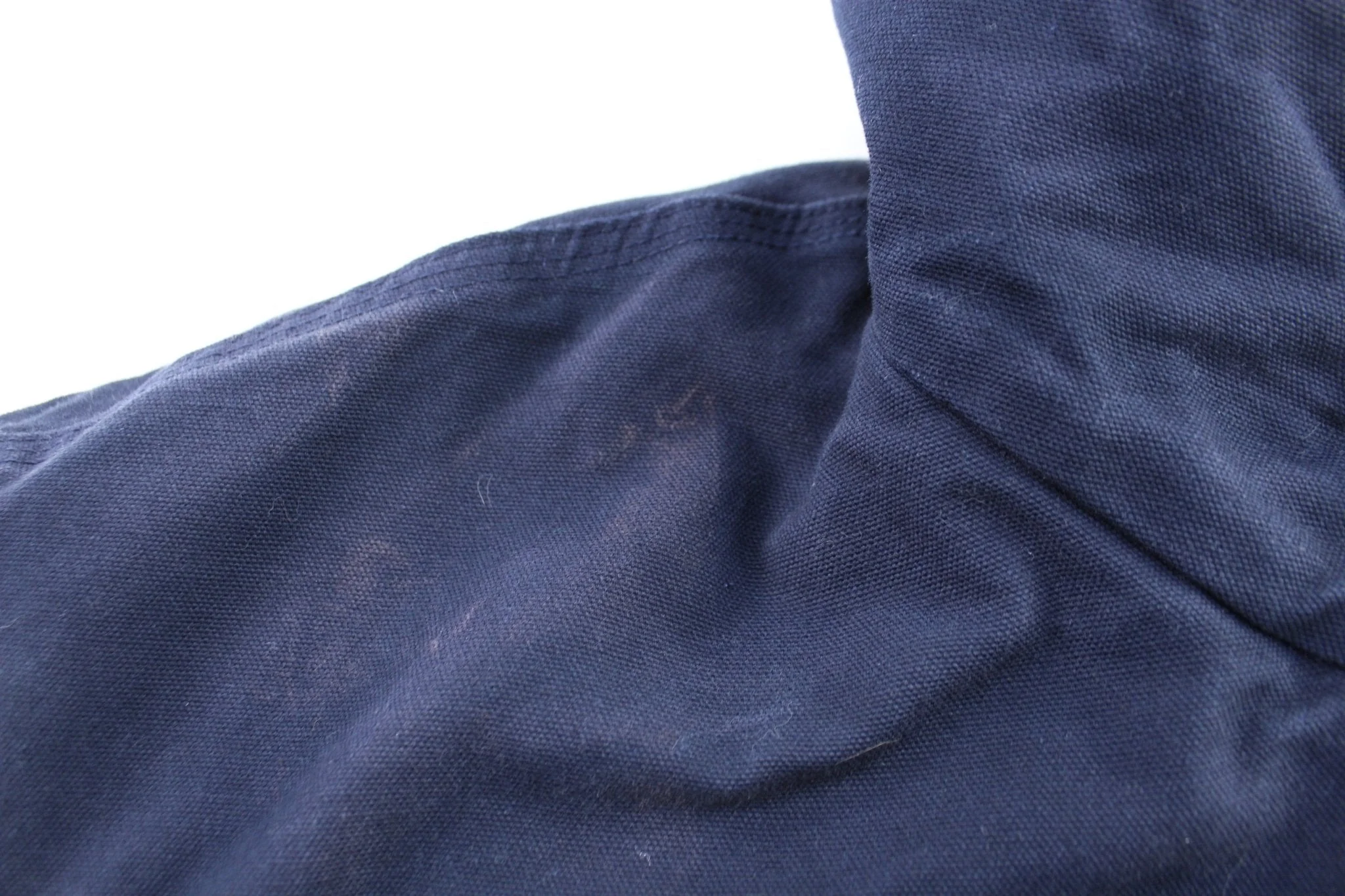 Carhartt Logo Patch Blue Full Zip Hooded Jacket - Image 3