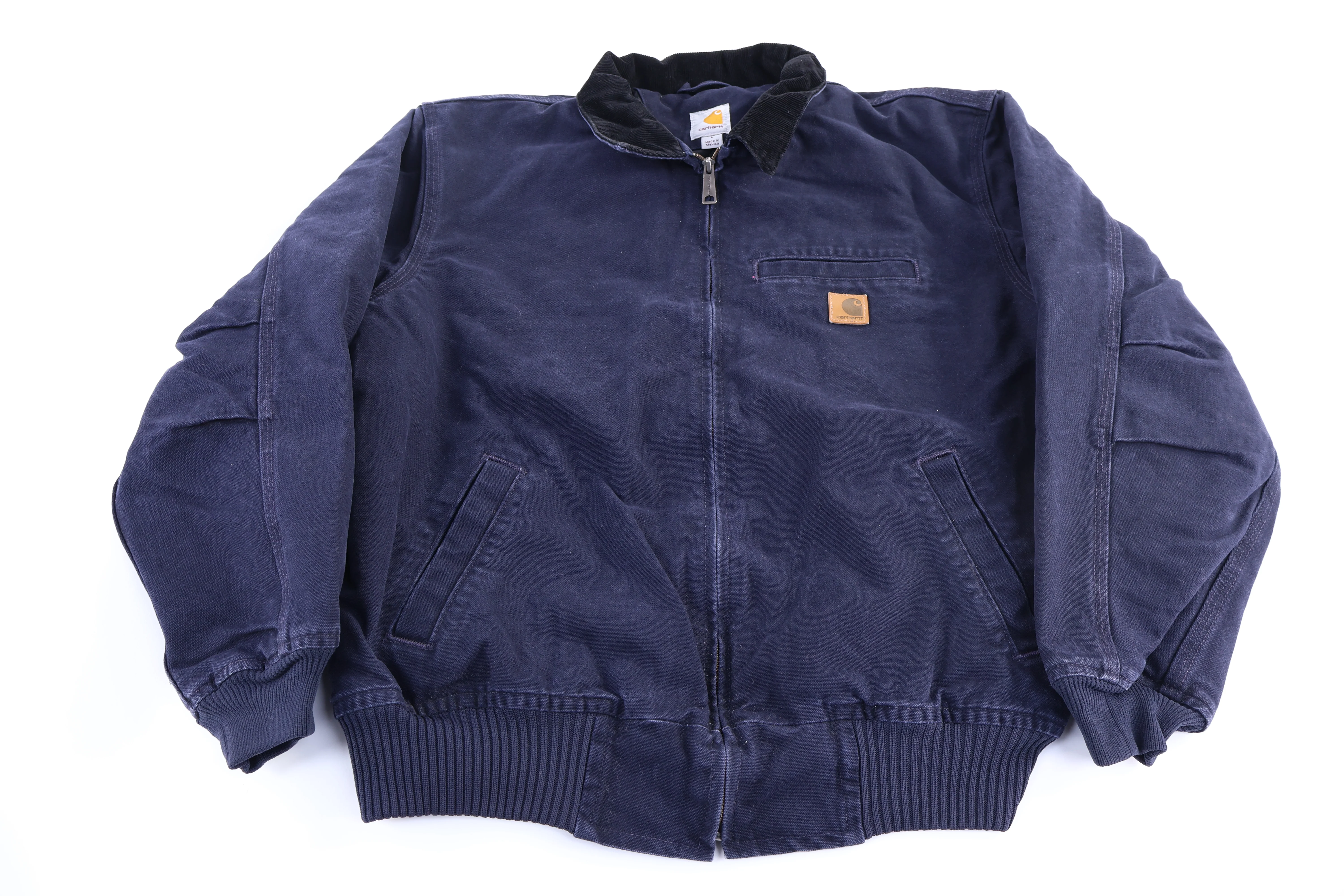 Carhartt Logo Patch Blue Full Zip Jacket