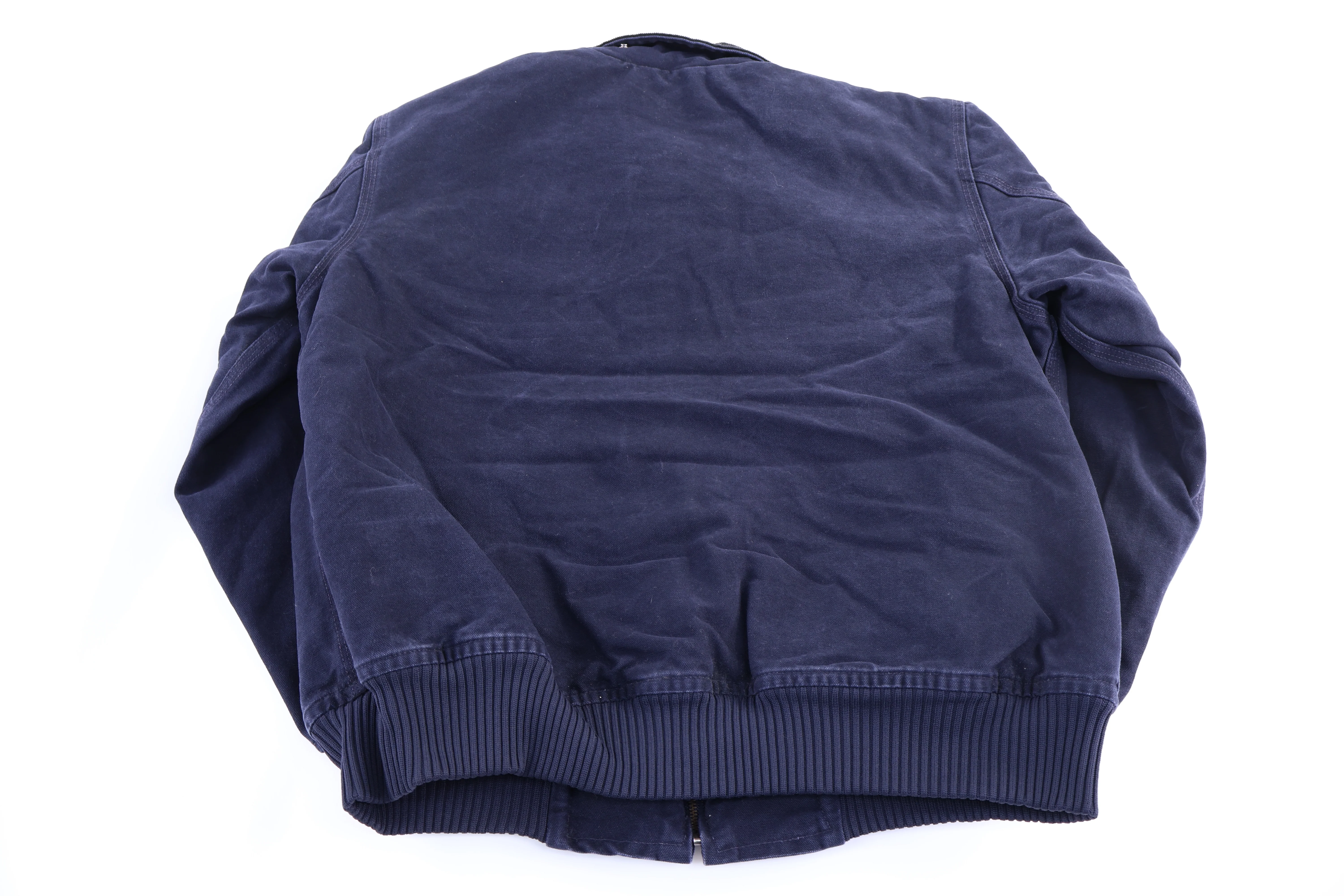 Carhartt Logo Patch Blue Full Zip Jacket - Image 2