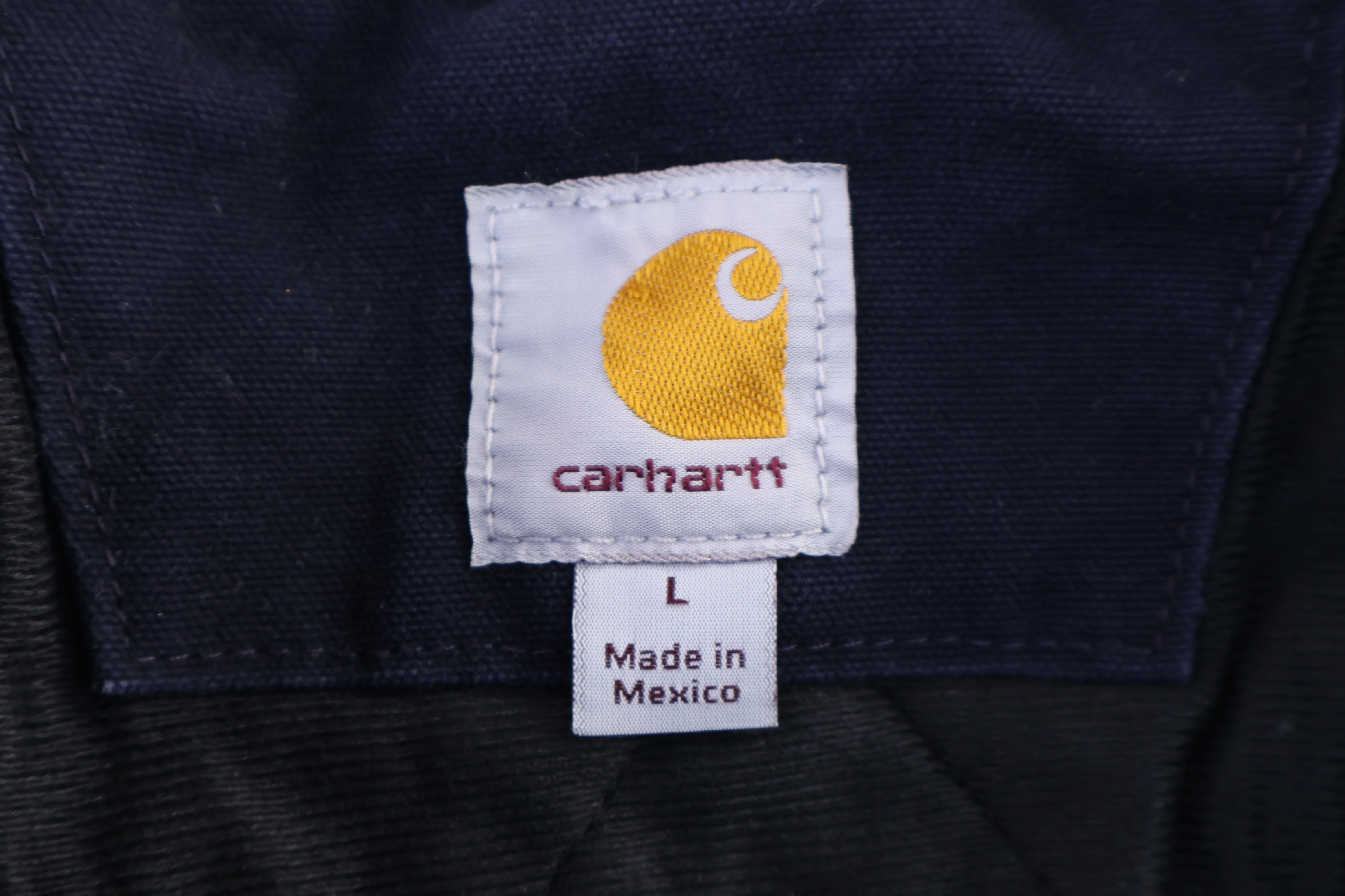 Carhartt Logo Patch Blue Full Zip Jacket - Image 3
