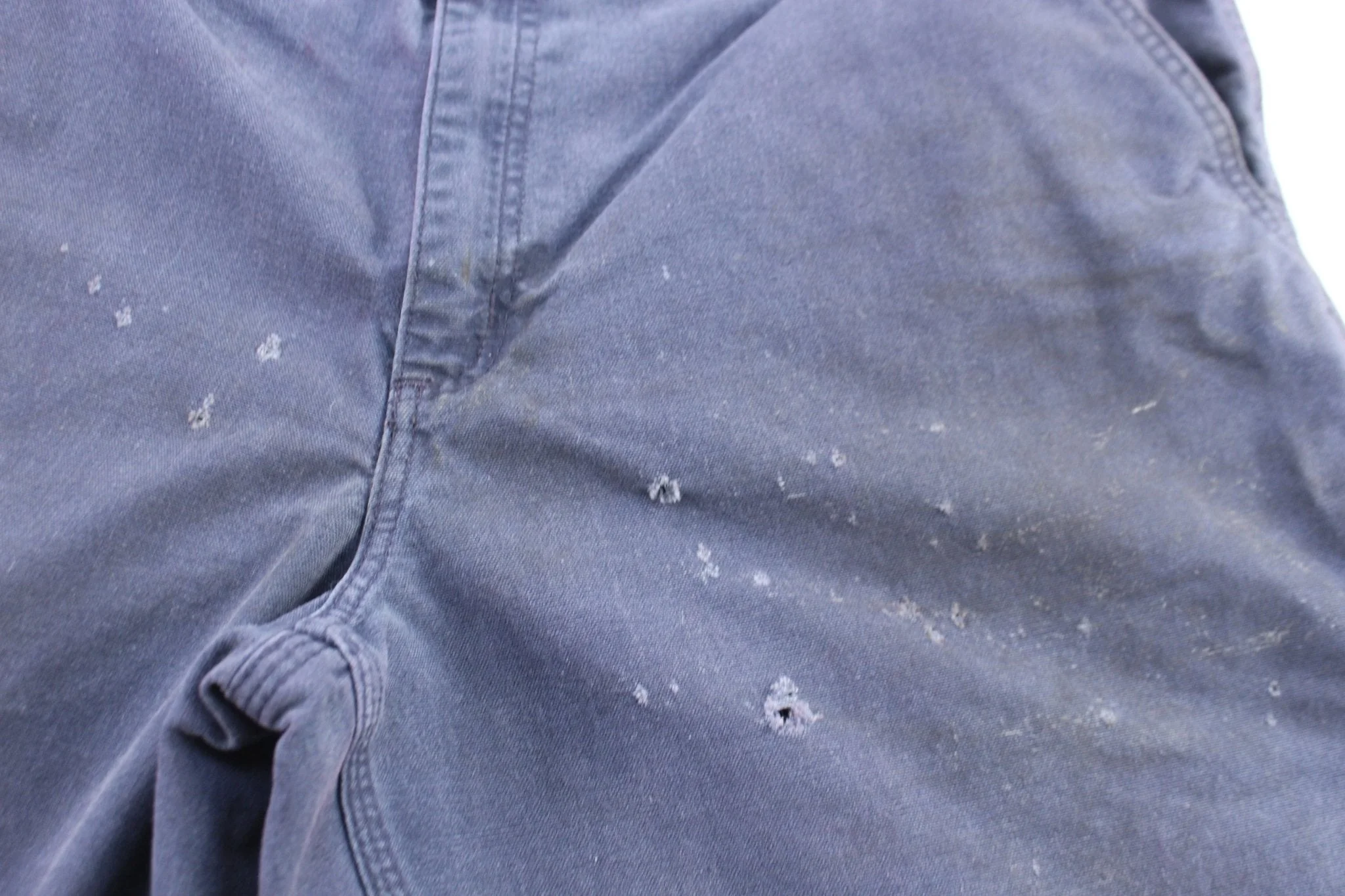 Carhartt Logo Patch Blue Pants - Image 3