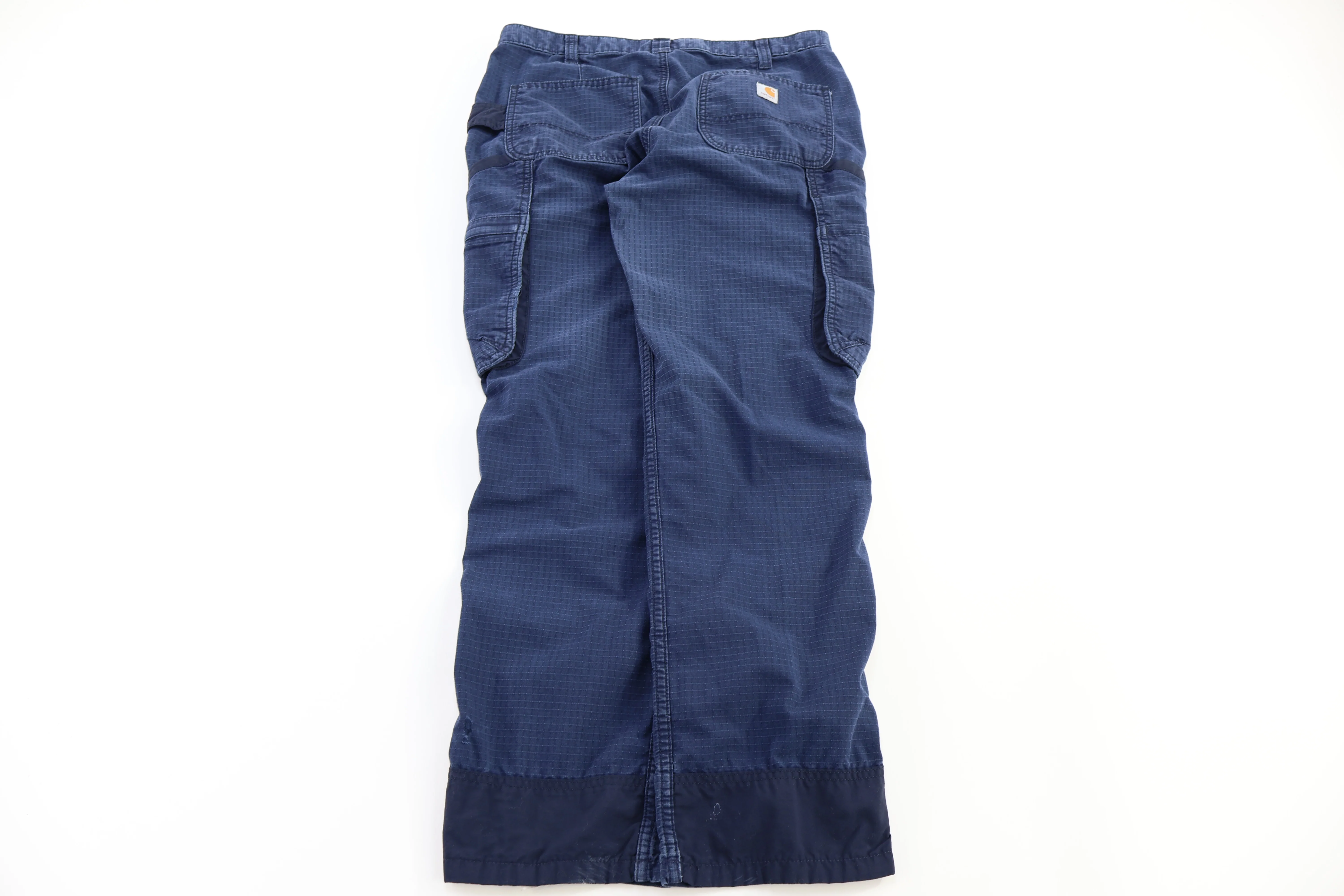 Carhartt Logo Patch Blue Pants - Image 2