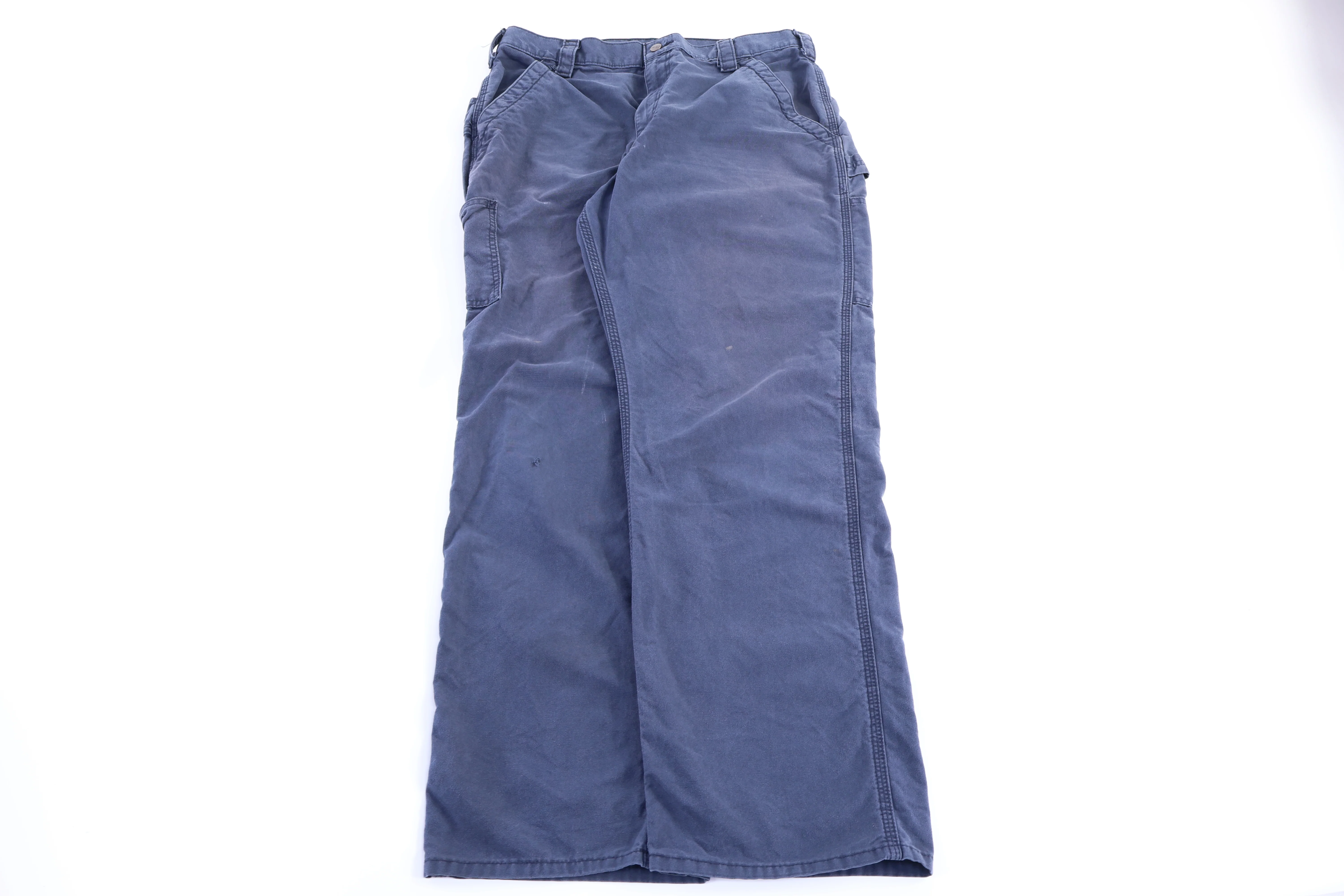 Carhartt Logo Patch Blue Pants - Image 2