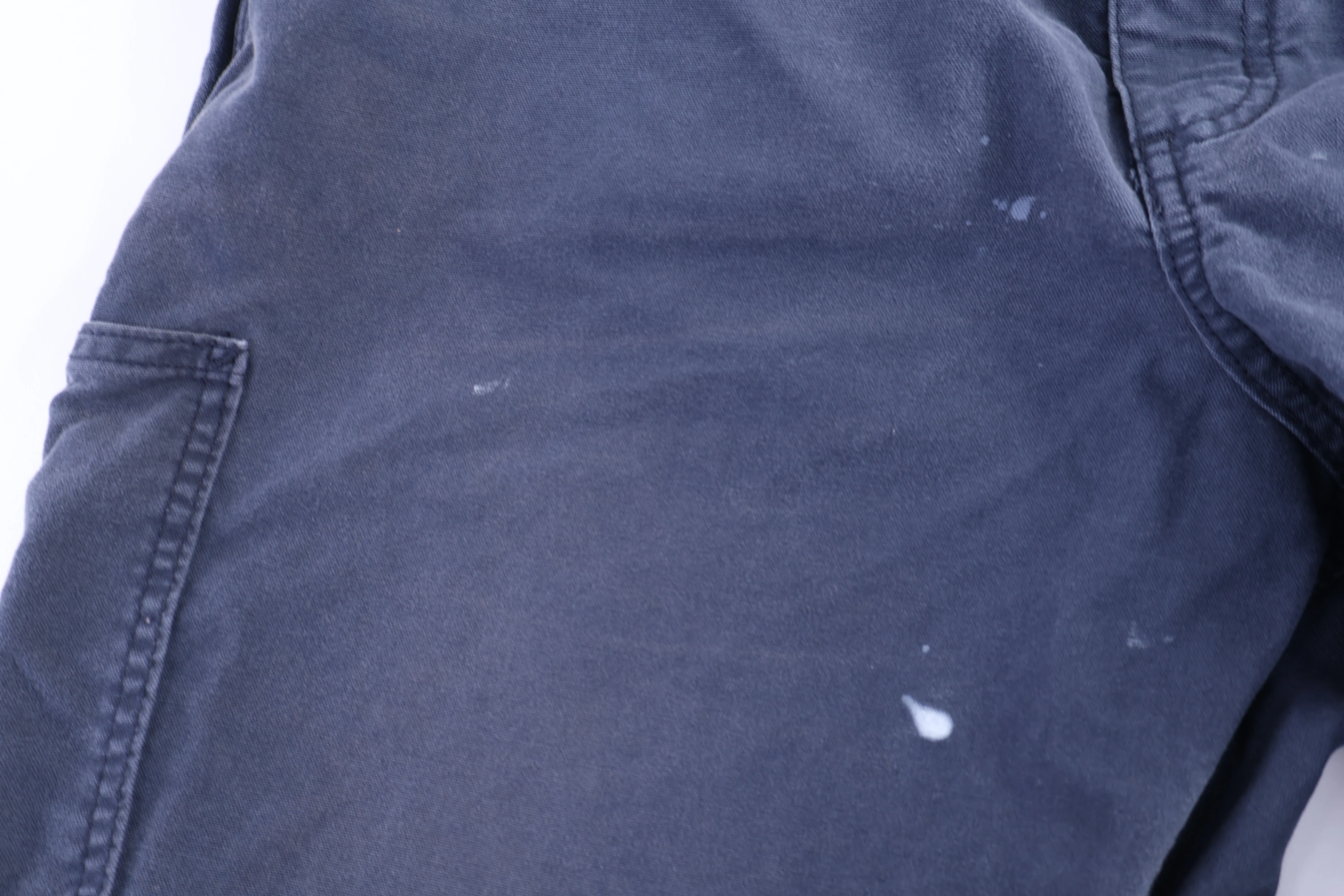 Carhartt Logo Patch Blue Pants - Image 3