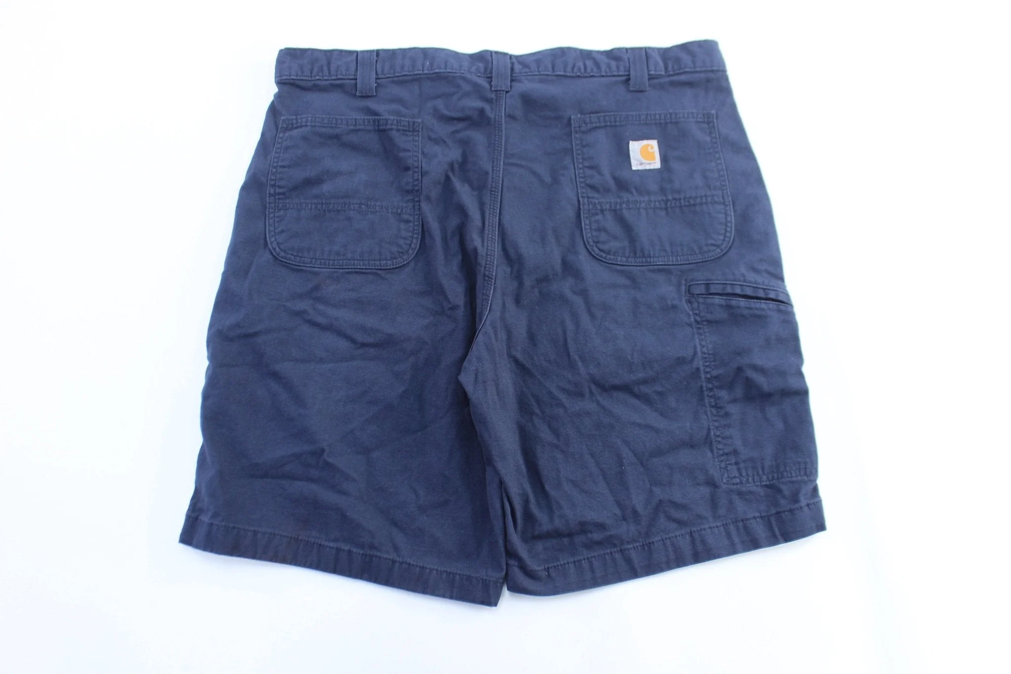 Carhartt Logo Patch Blue Shorts - Image 2