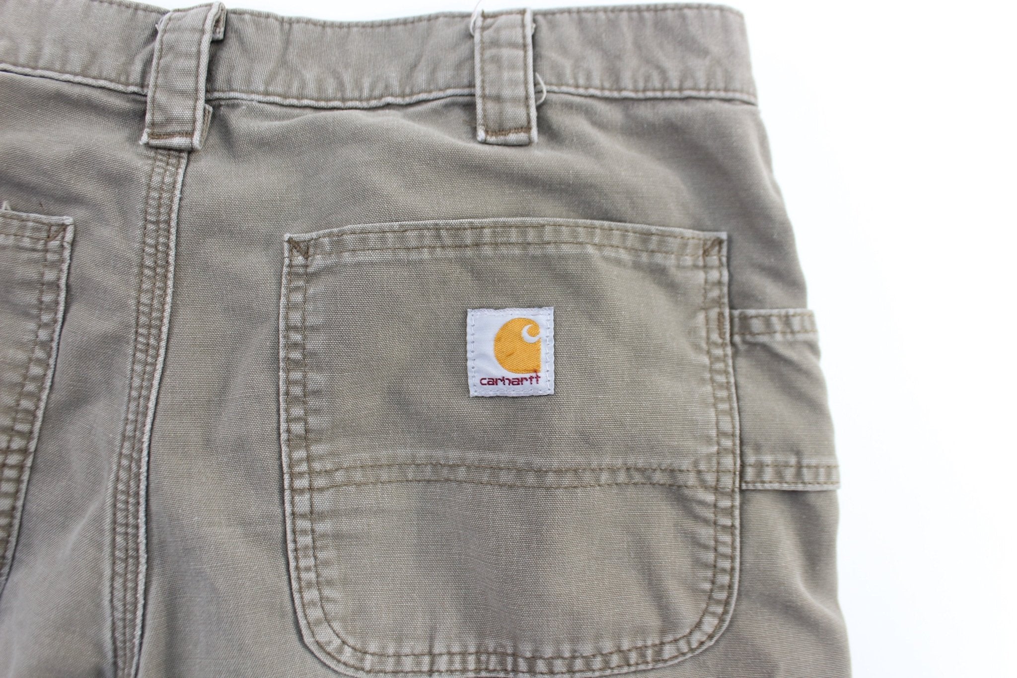 Carhartt Logo Patch Brown Carpenter Shorts - Image 3