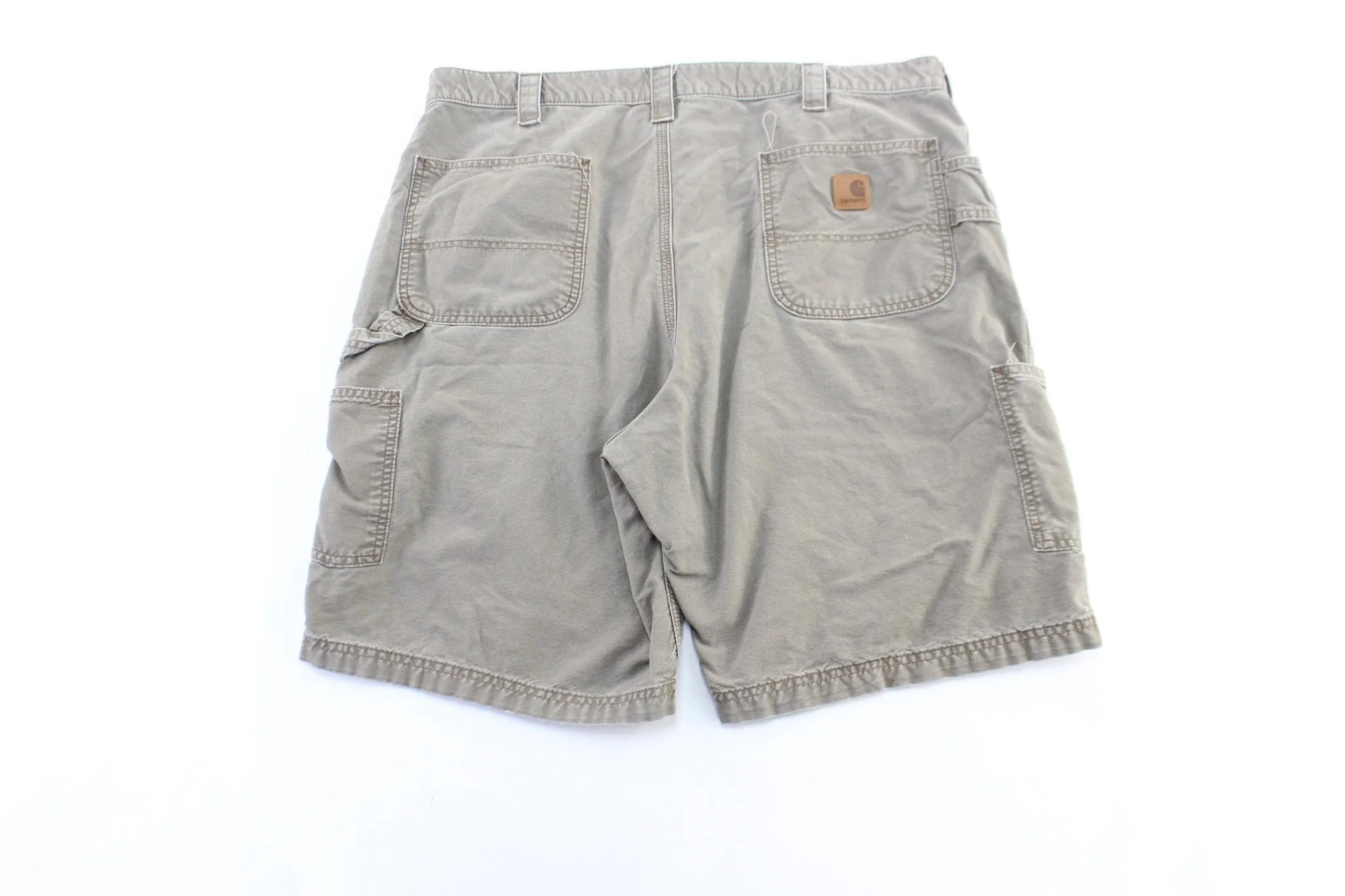 Carhartt Logo Patch Brown Carpenter Shorts - Image 2
