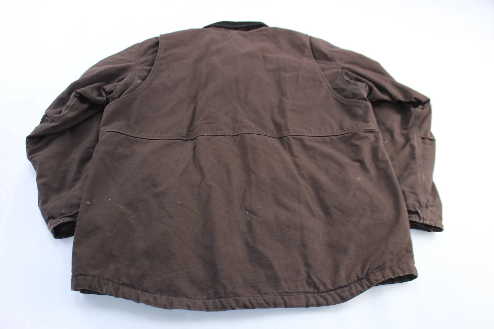 Carhartt Logo Patch Brown Full Swing Zip Up Jacket - Image 2