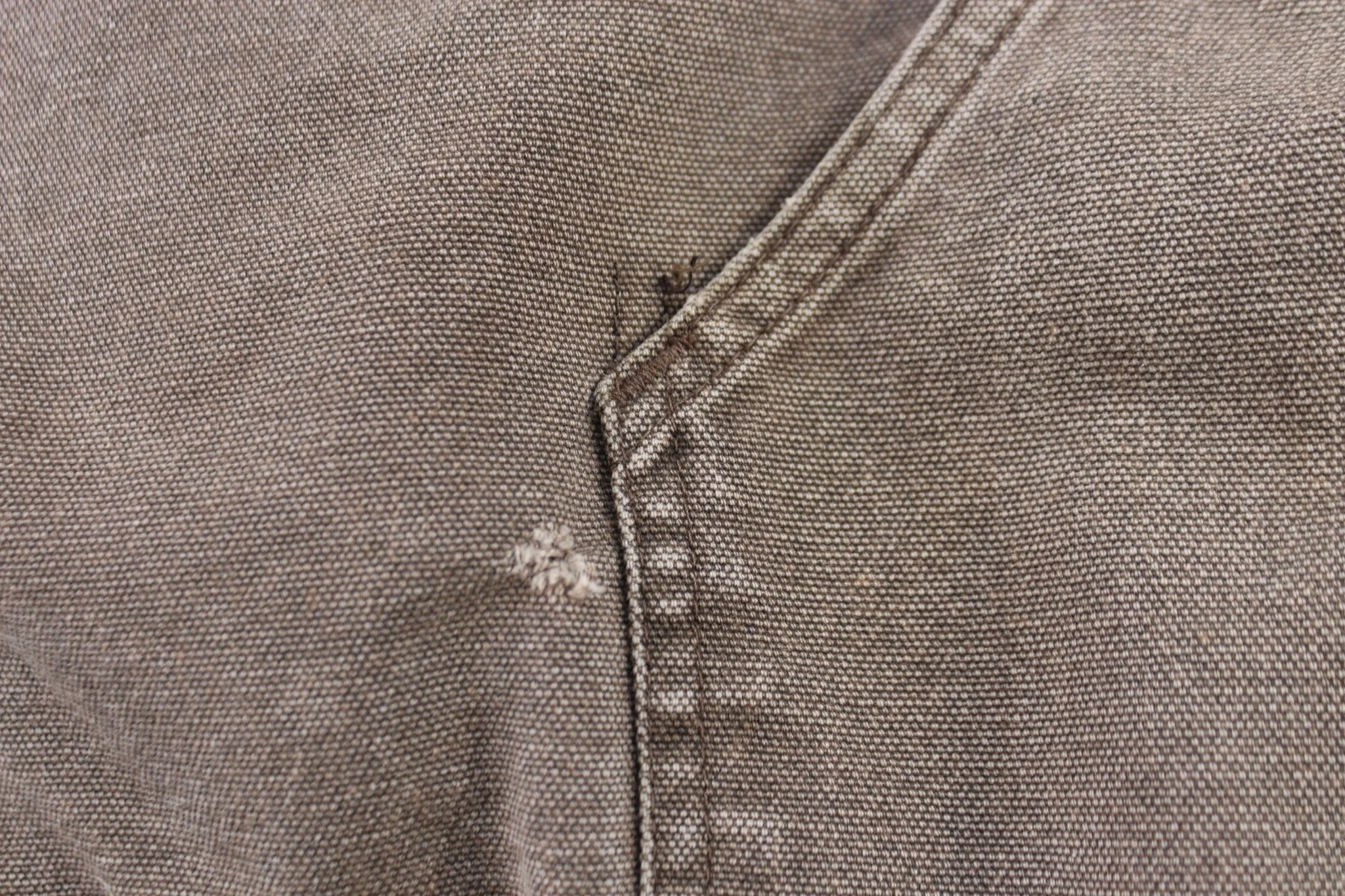 Carhartt Logo Patch Brown Full Zip Hooded Jacket - Image 3