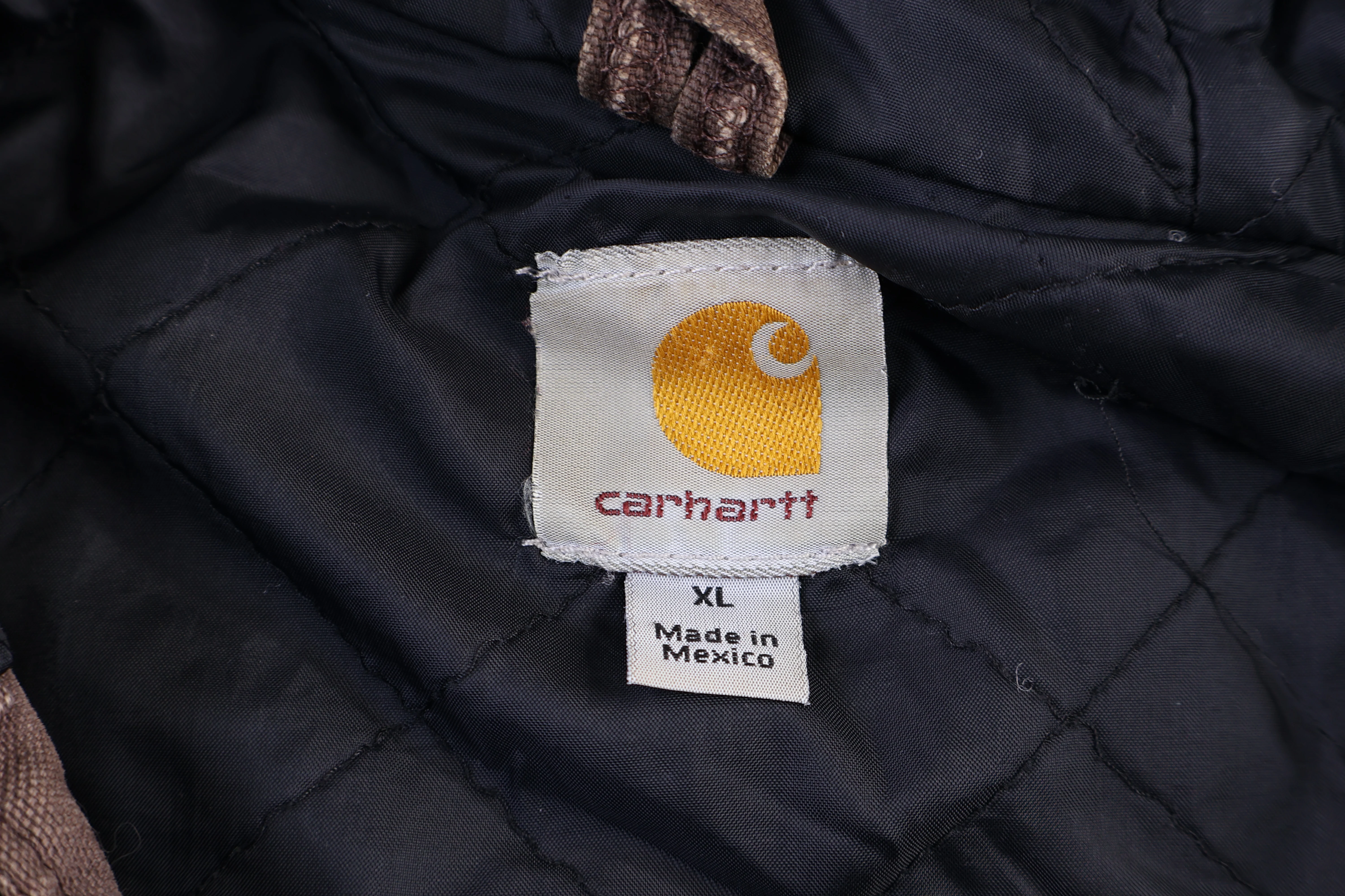 Carhartt Logo Patch Brown Full Zip Jacket - Image 3