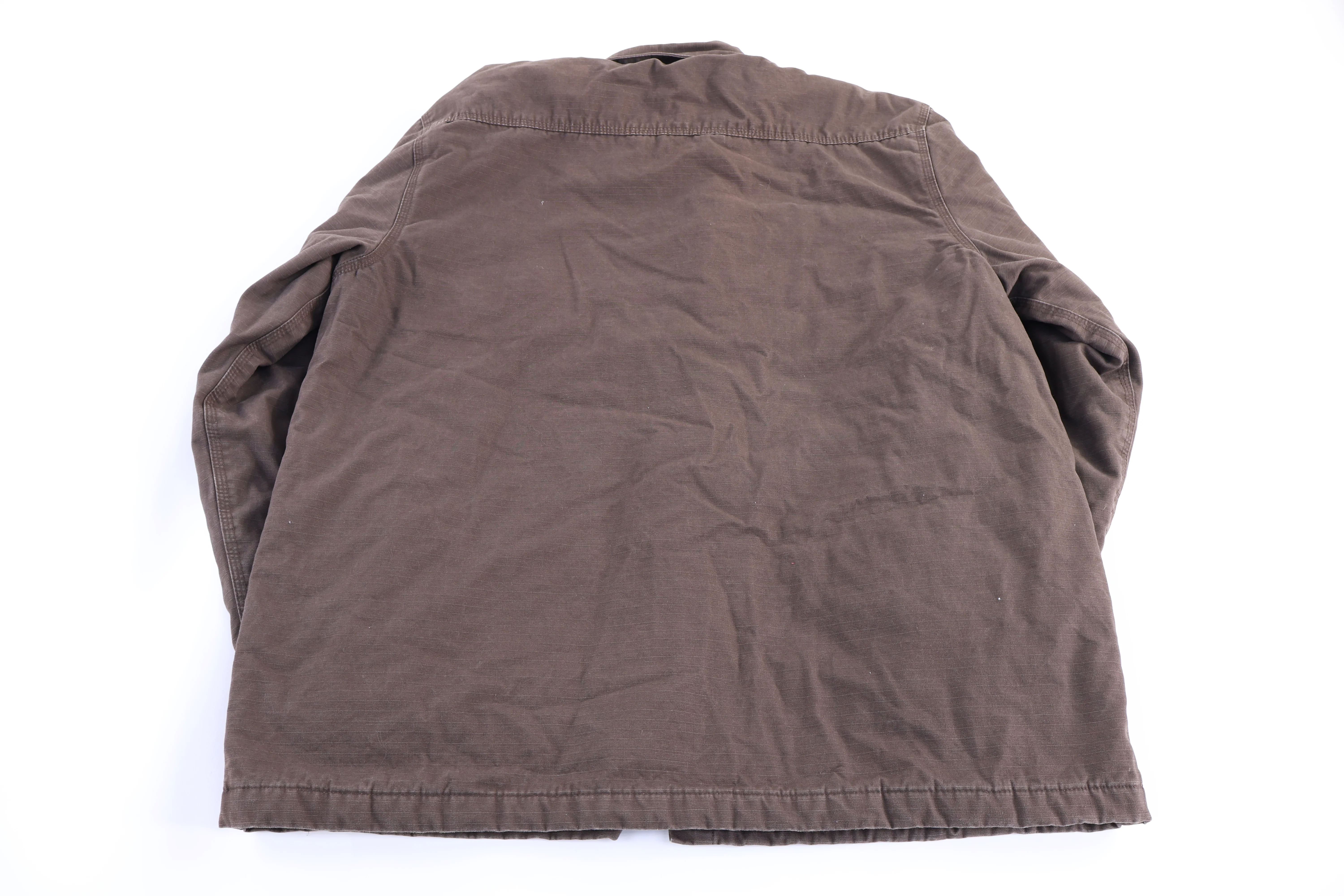 Carhartt Logo Patch Brown Full Zip Jacket - Image 2