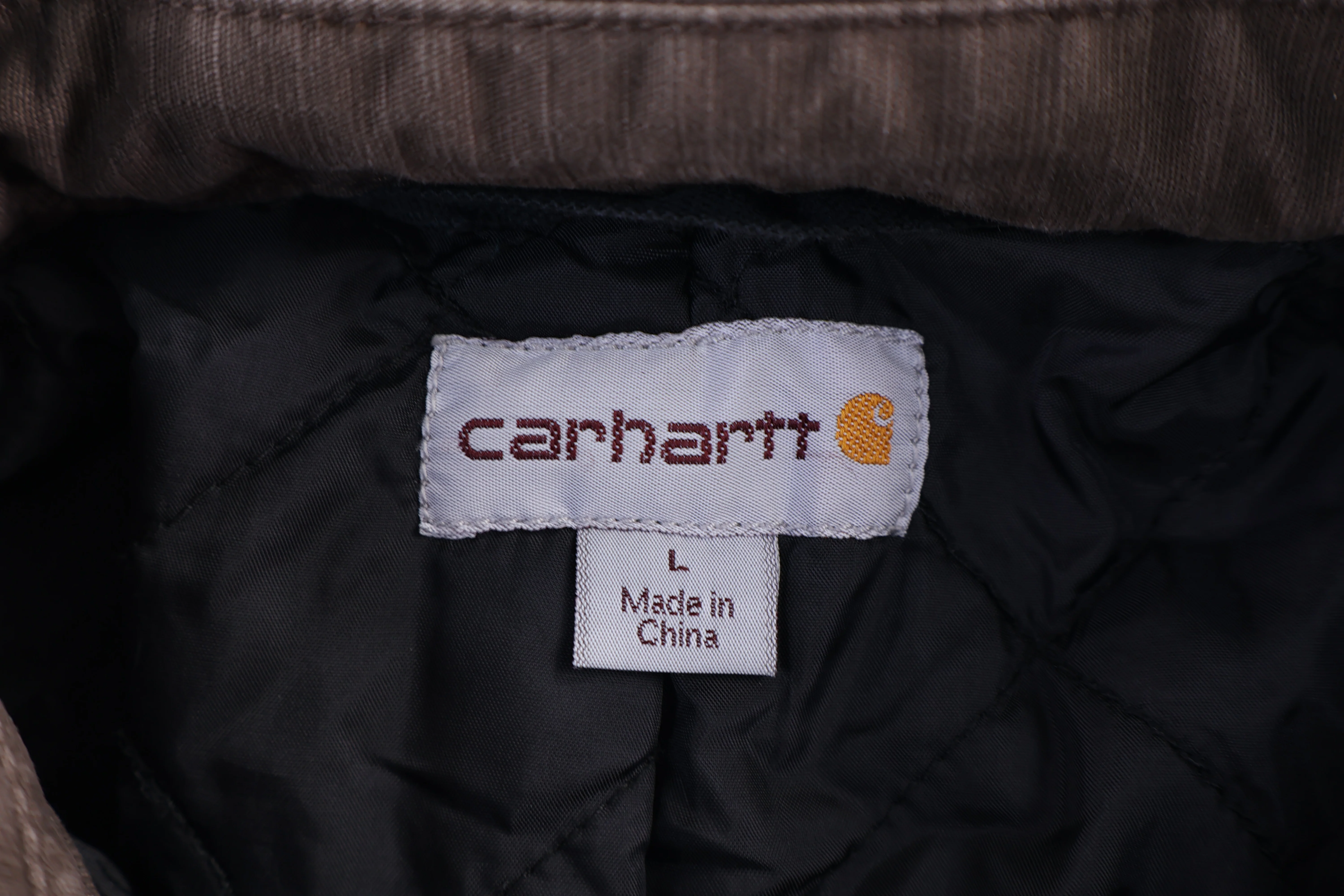 Carhartt Logo Patch Brown Full Zip Jacket - Image 3