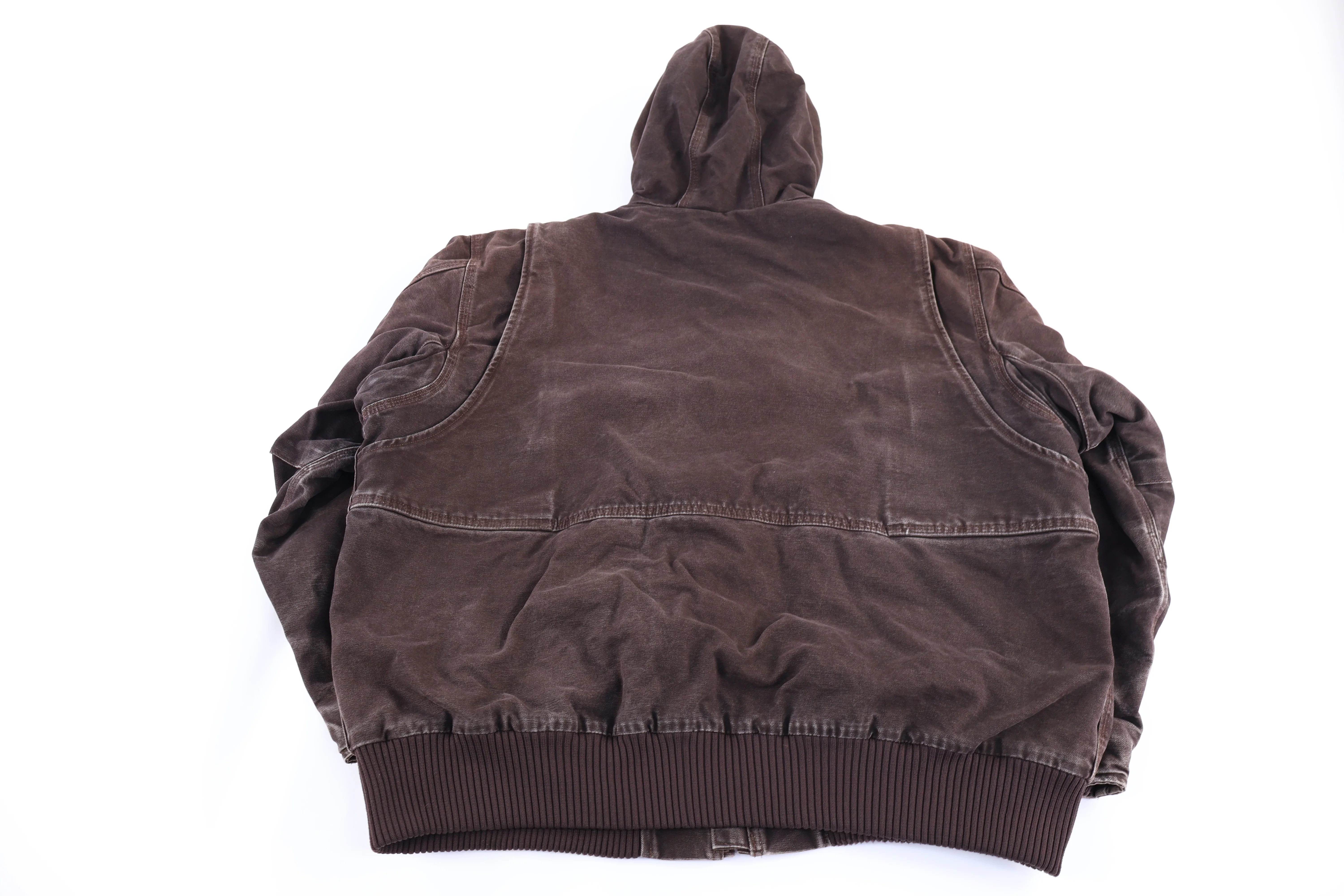 Carhartt Logo Patch Brown Full Zip Jacket - Image 2