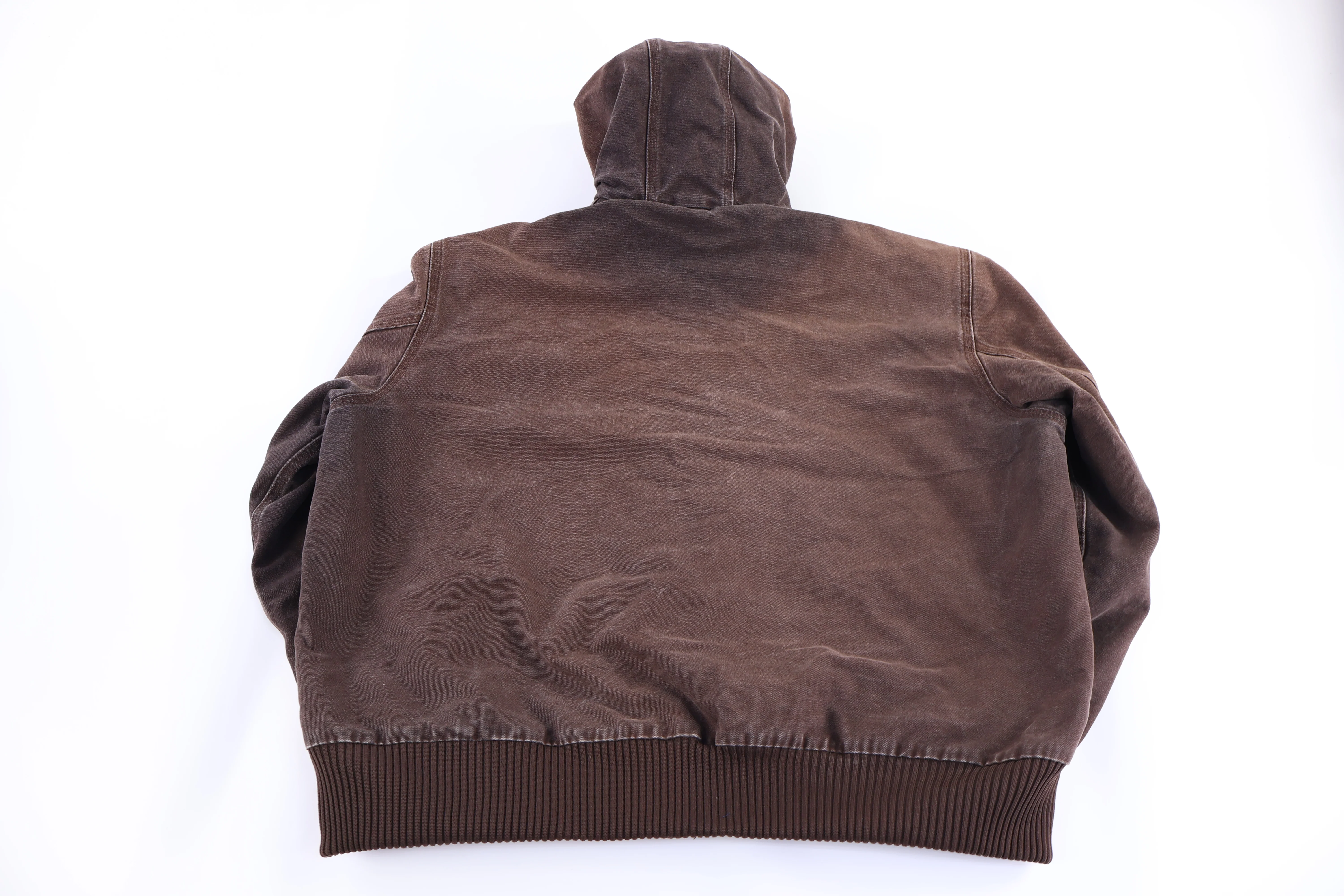 Carhartt Logo Patch Brown Full Zip Jacket - Image 2
