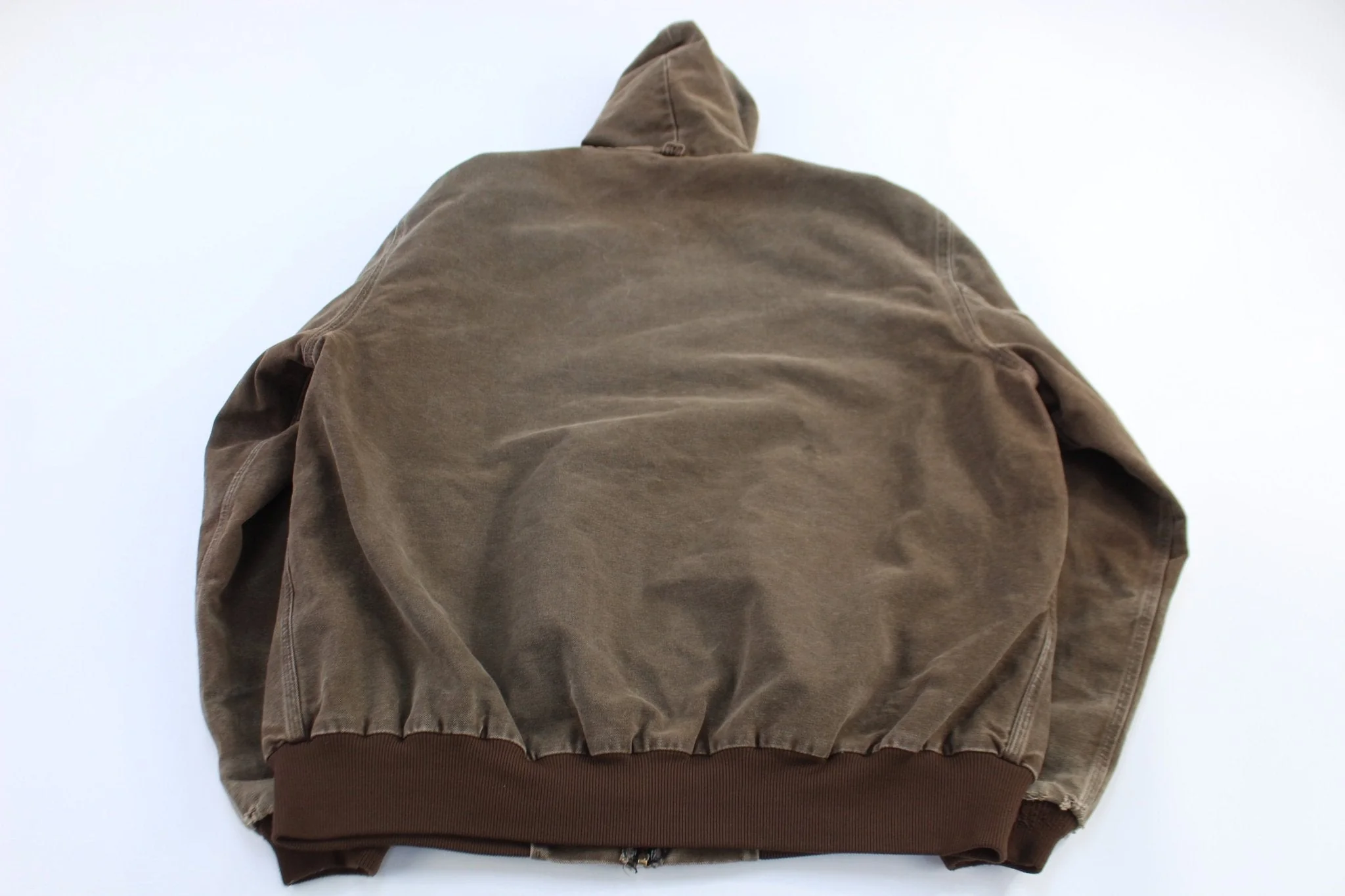 Carhartt Logo Patch Brown Full Zip Jacket - Image 2