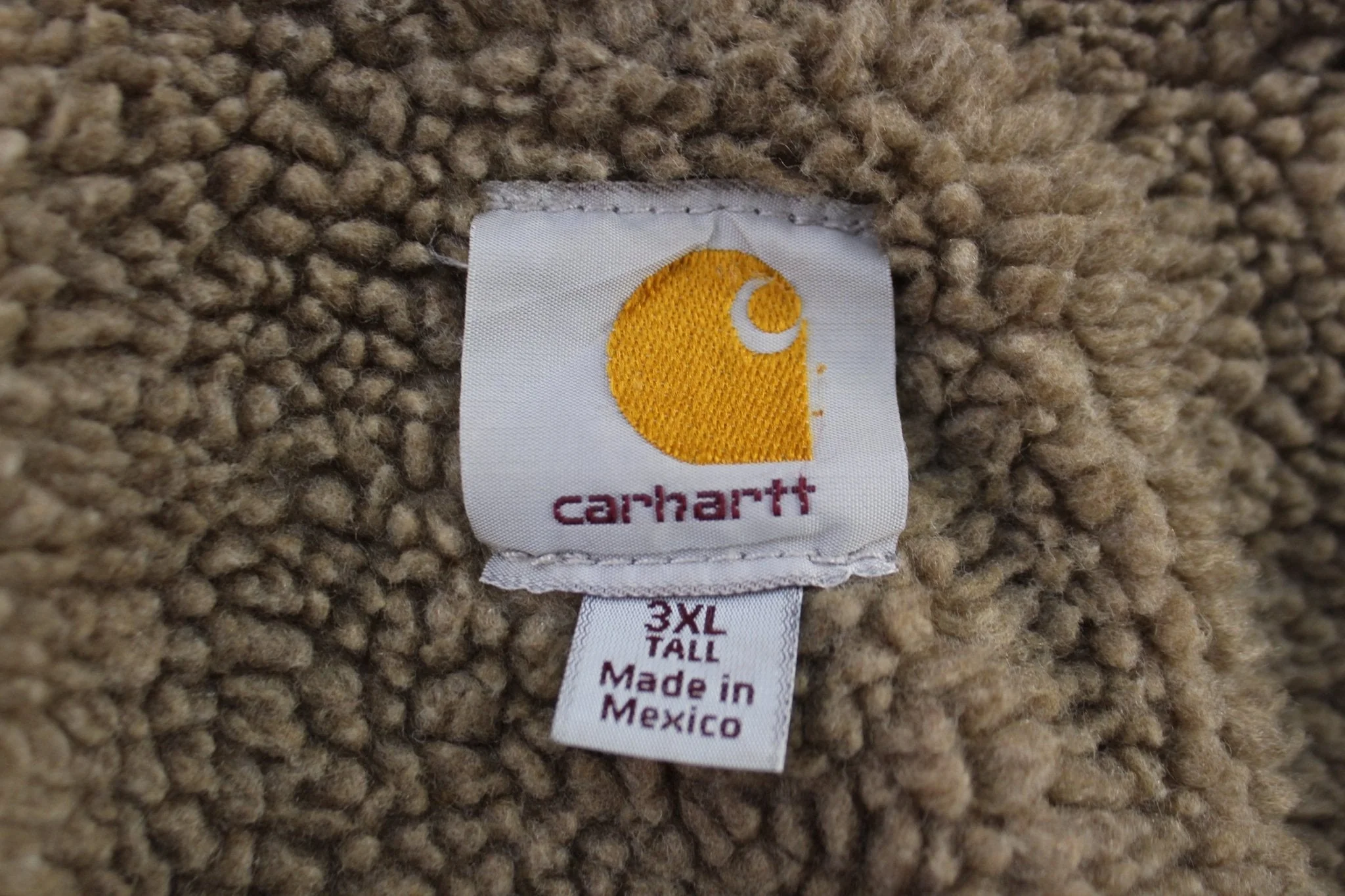 Carhartt Logo Patch Brown Full Zip Jacket - Image 4