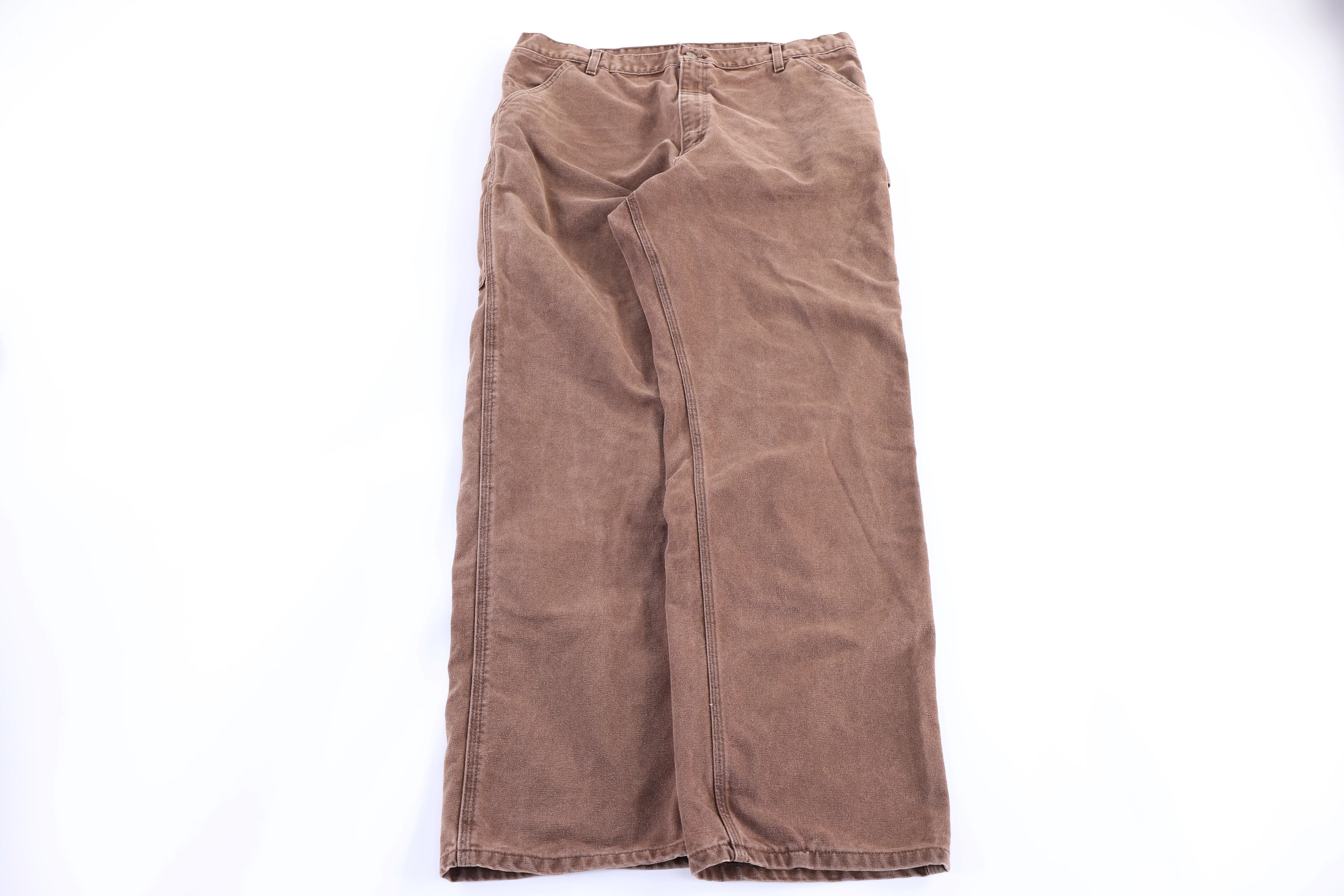 Carhartt Logo Patch Brown Pants