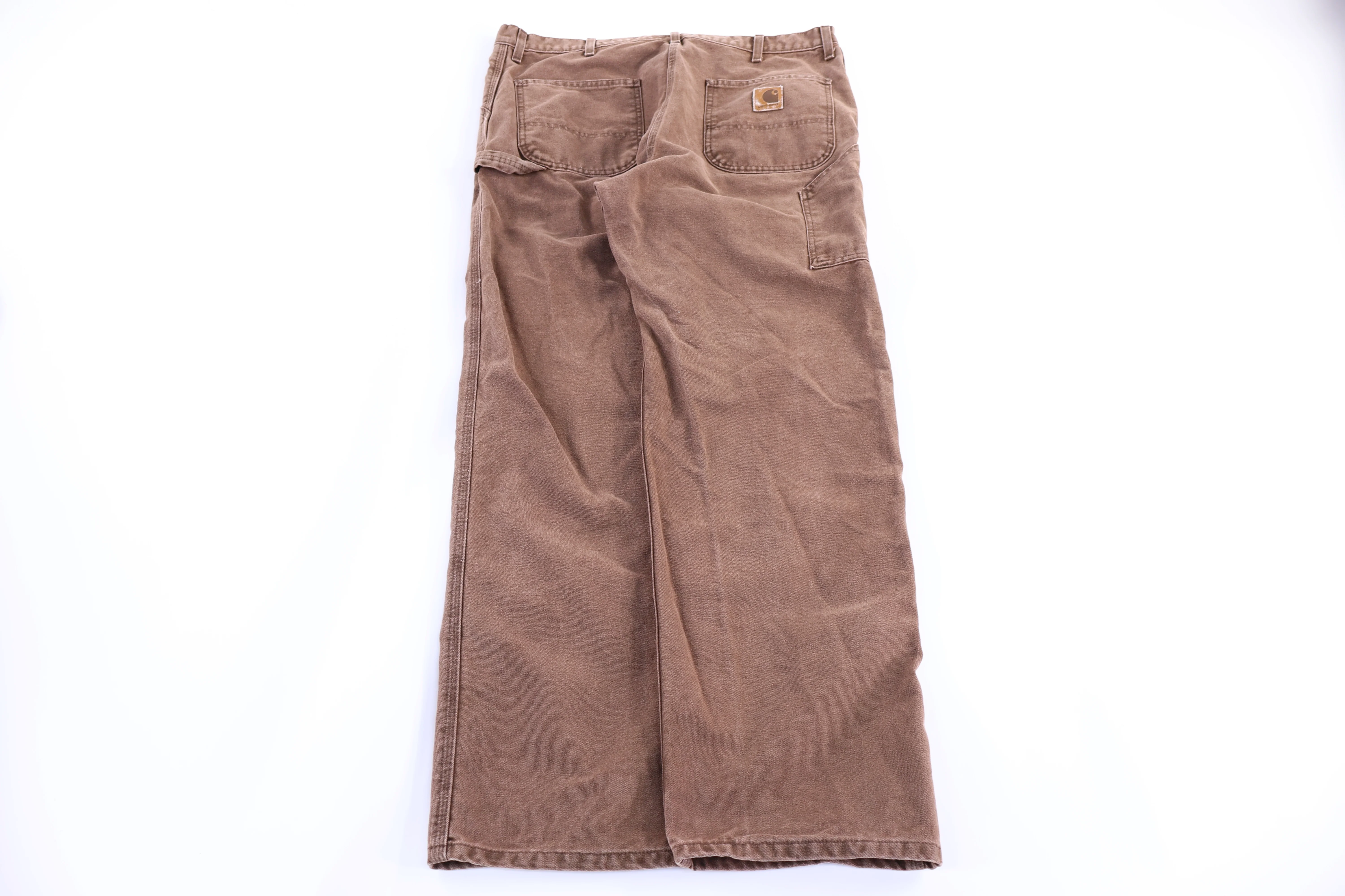 Carhartt Logo Patch Brown Pants - Image 2