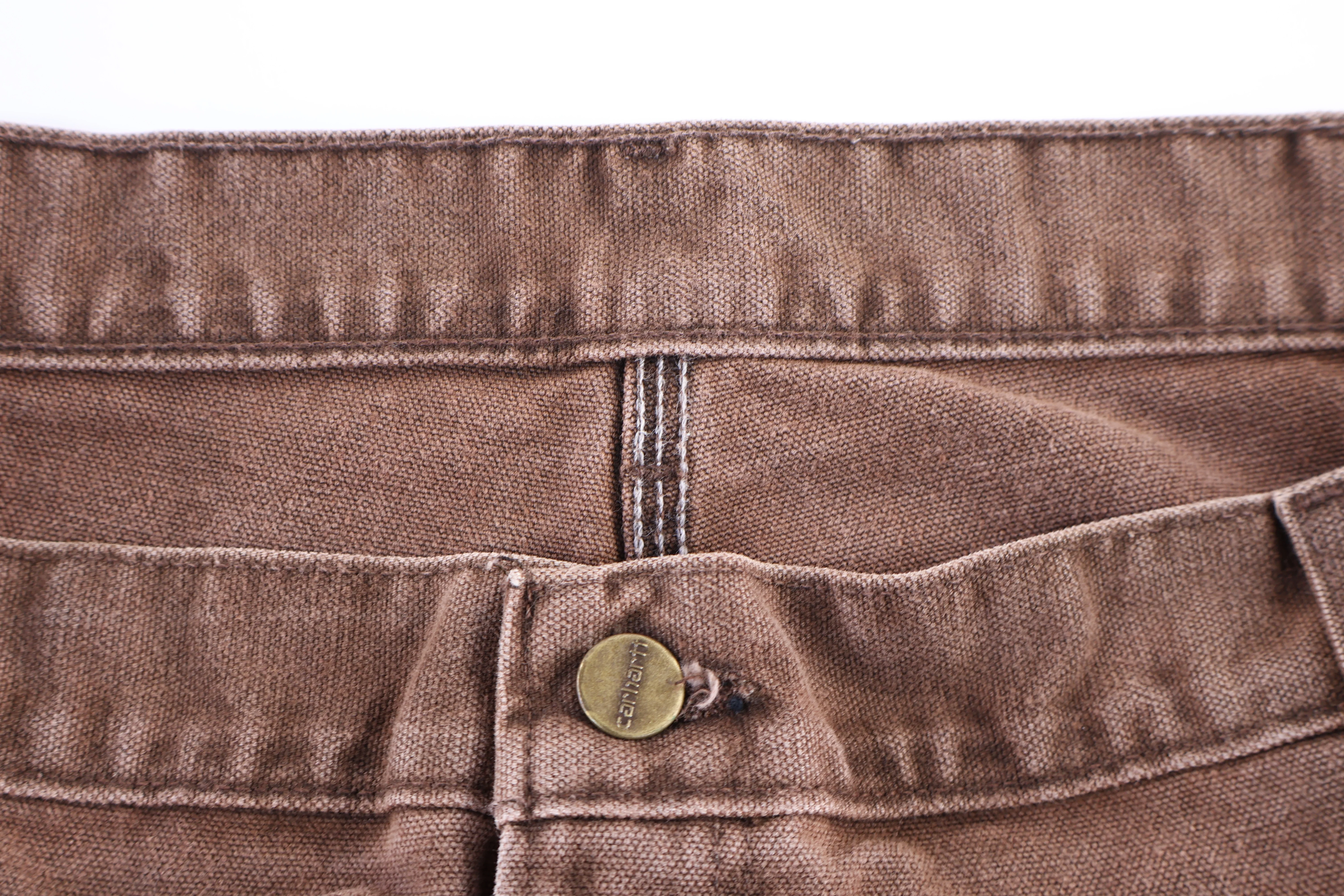 Carhartt Logo Patch Brown Pants - Image 3