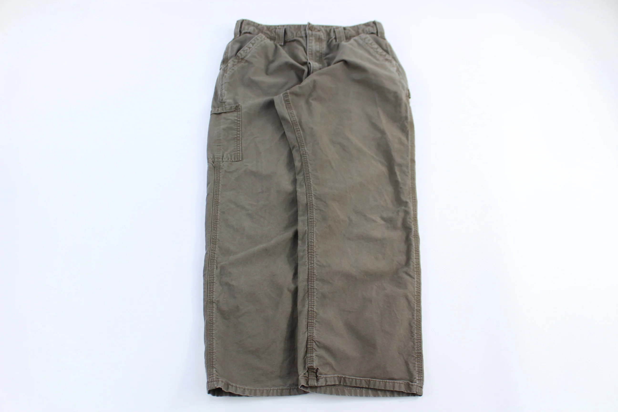 Carhartt Logo Patch Brown Pants