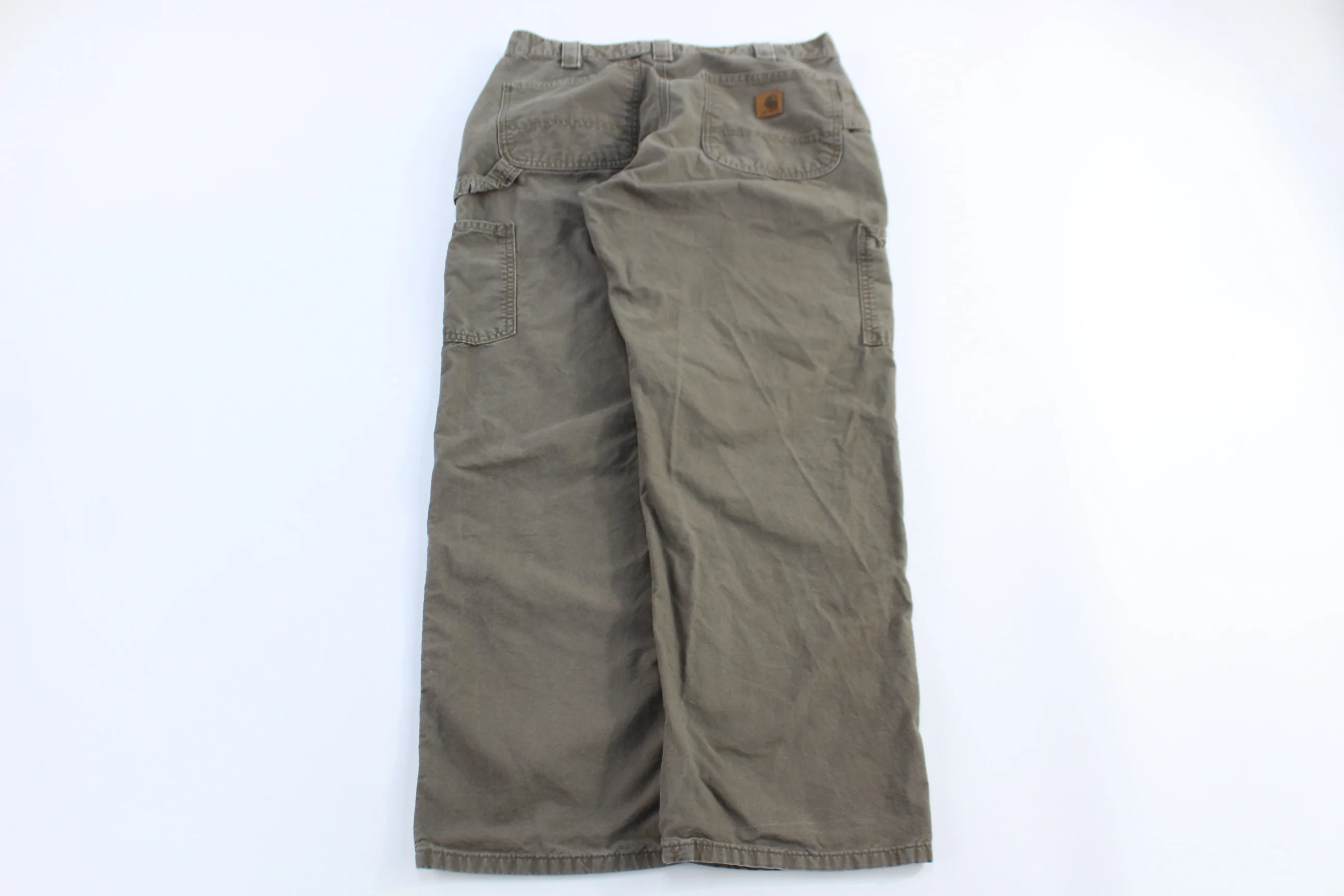 Carhartt Logo Patch Brown Pants - Image 2