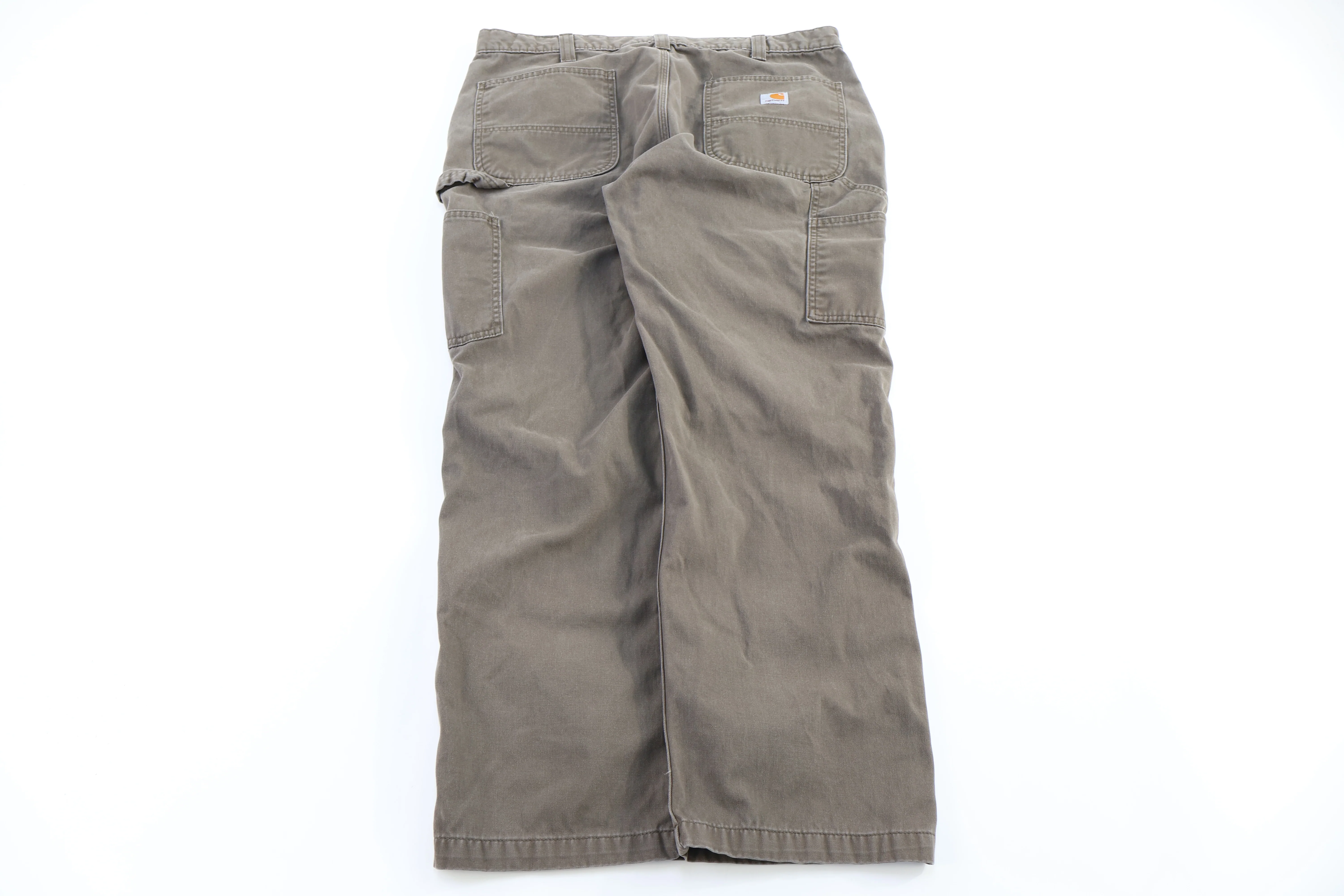 Carhartt Logo Patch Brown Pants - Image 2