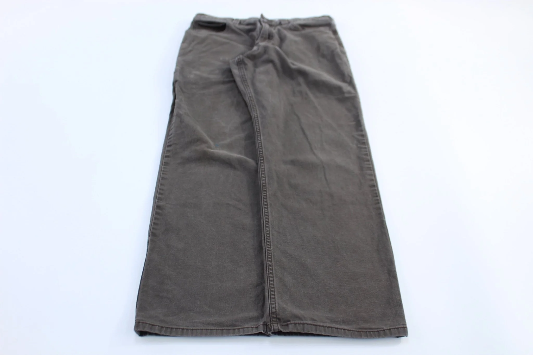 Carhartt Logo Patch Brown Relaxed Fit Pants
