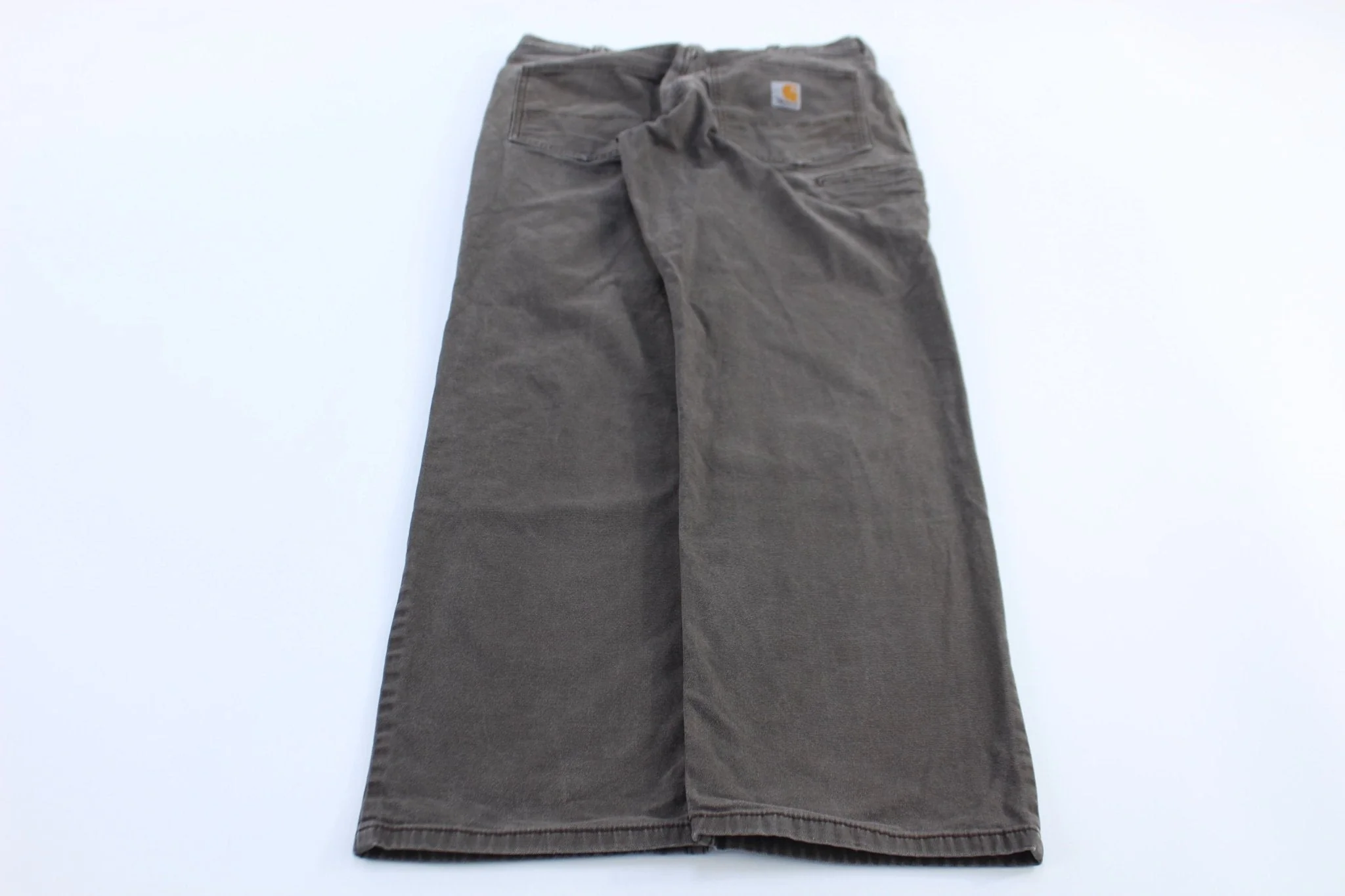 Carhartt Logo Patch Brown Relaxed Fit Pants - Image 2