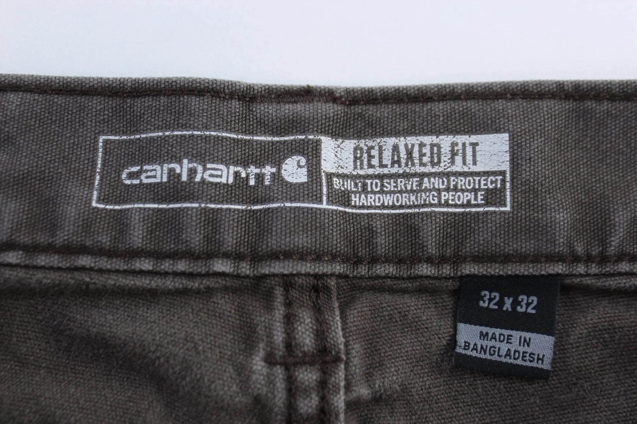 Carhartt Logo Patch Brown Relaxed Fit Pants - Image 4