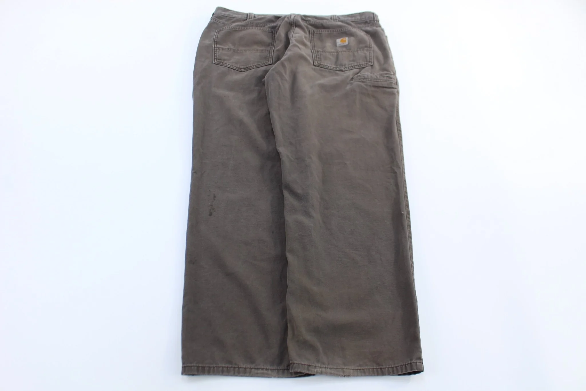 Carhartt Logo Patch Brown Relaxed Fit Pants