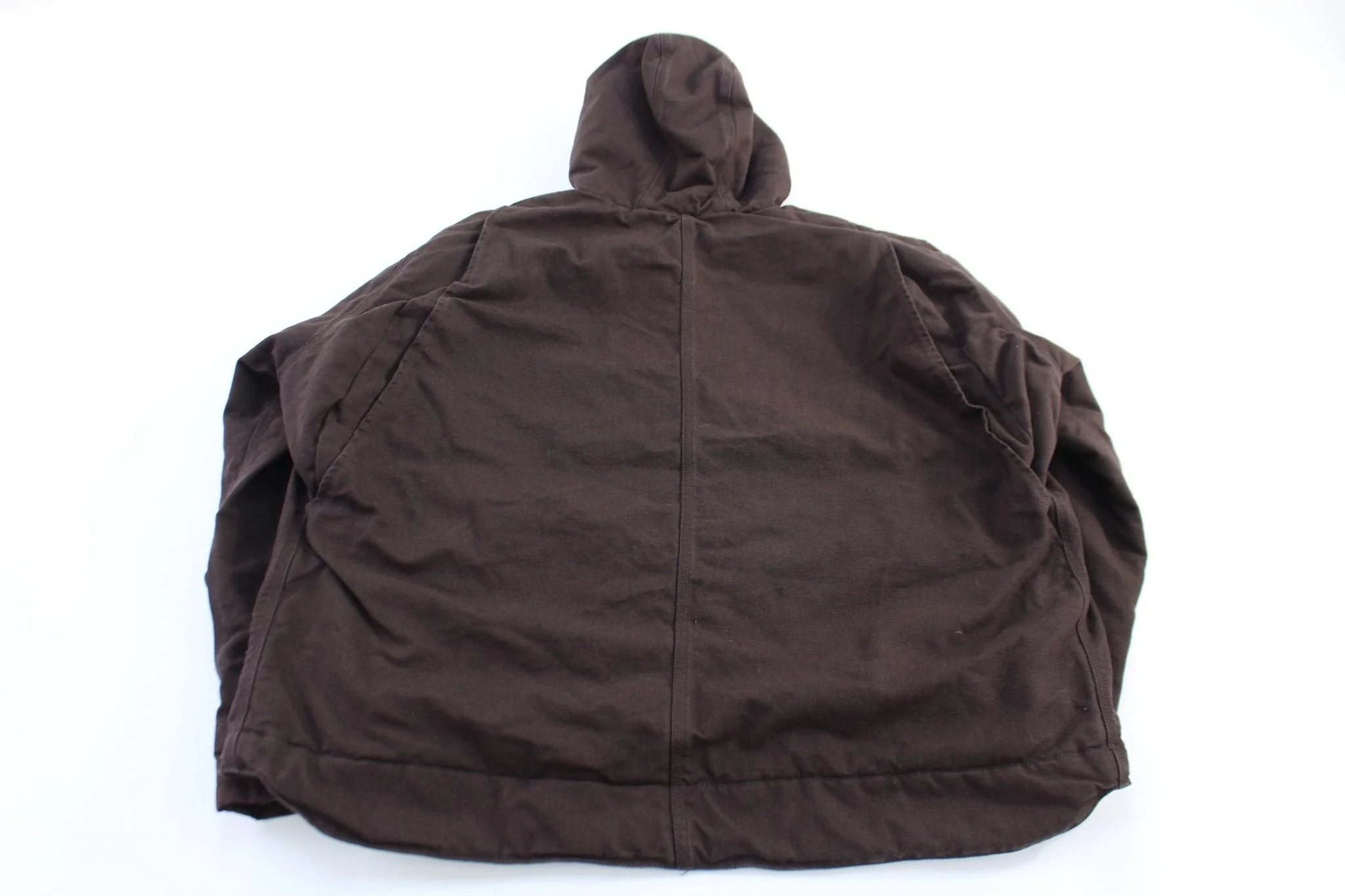 Carhartt Logo Patch Brown Sherpa Lined Jacket - Image 2