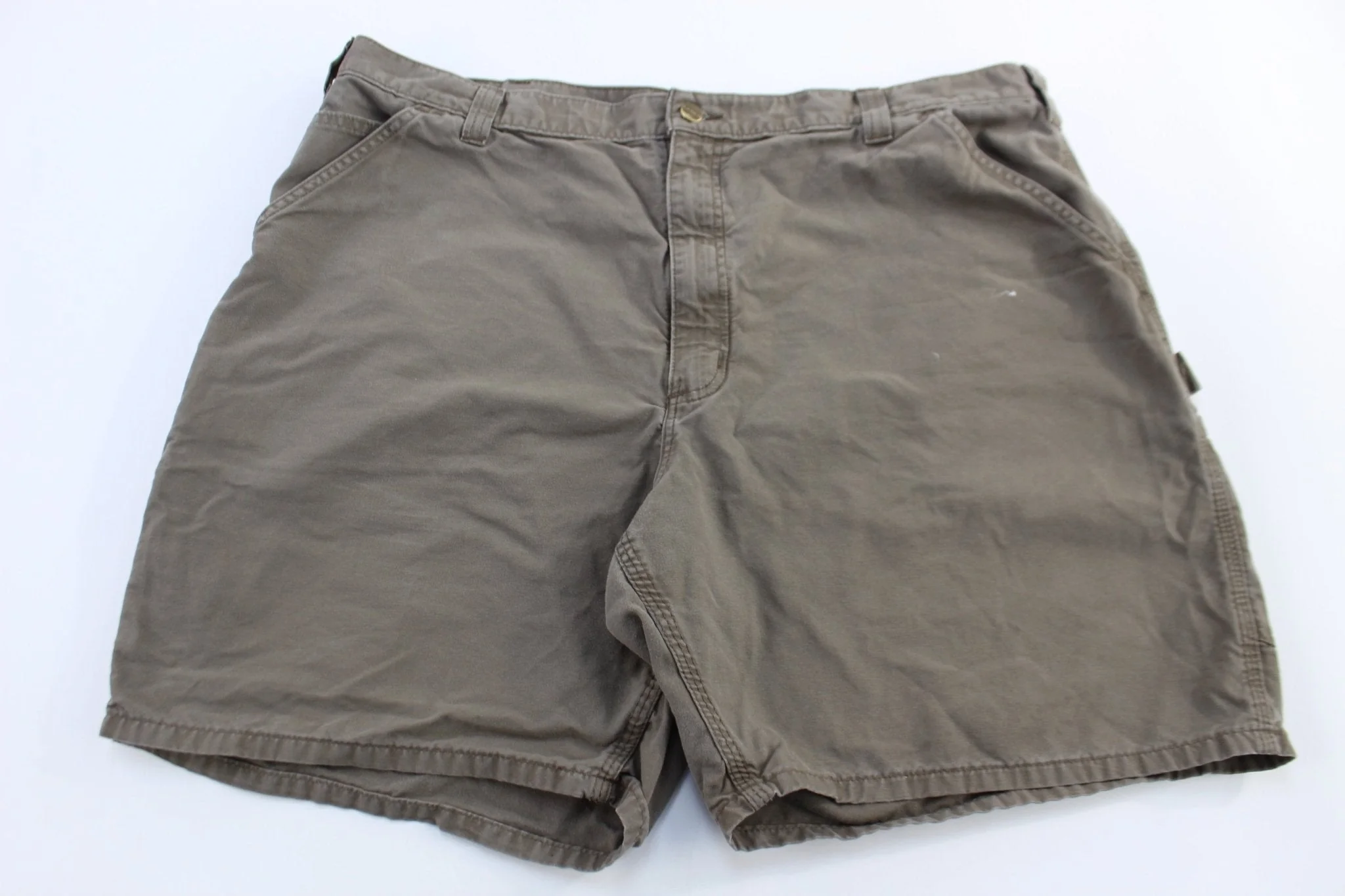 Carhartt Logo Patch Brown Shorts - Image 2