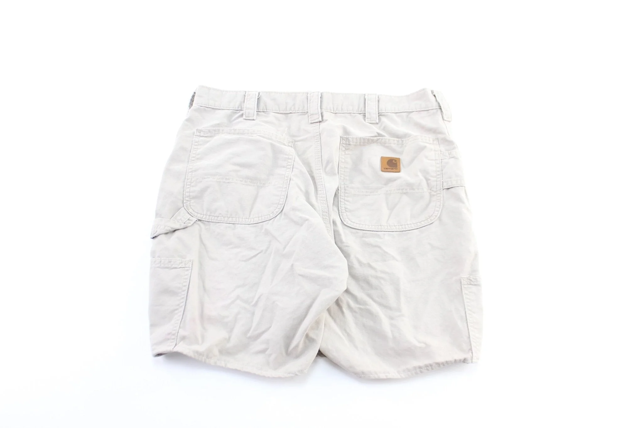 Carhartt Logo Patch Off White Shorts - Image 2