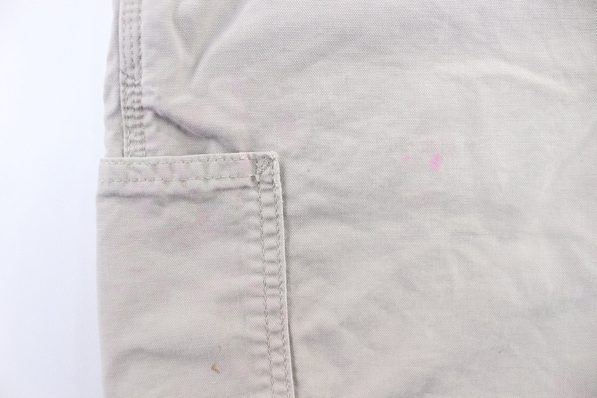 Carhartt Logo Patch Off White Shorts - Image 4