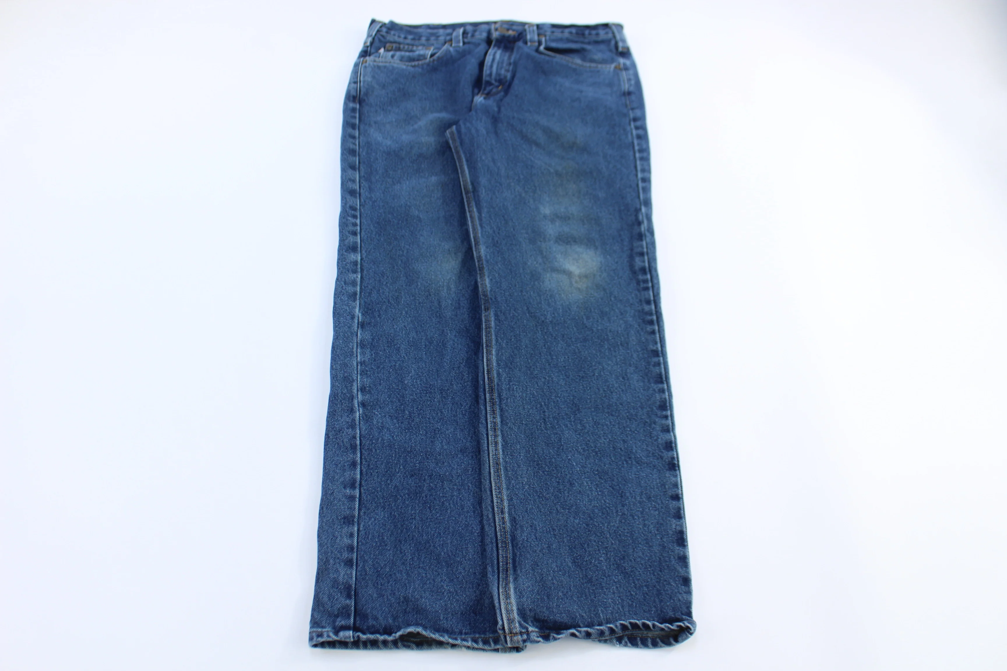 Carhartt Logo Patch Dark Denim Jeans