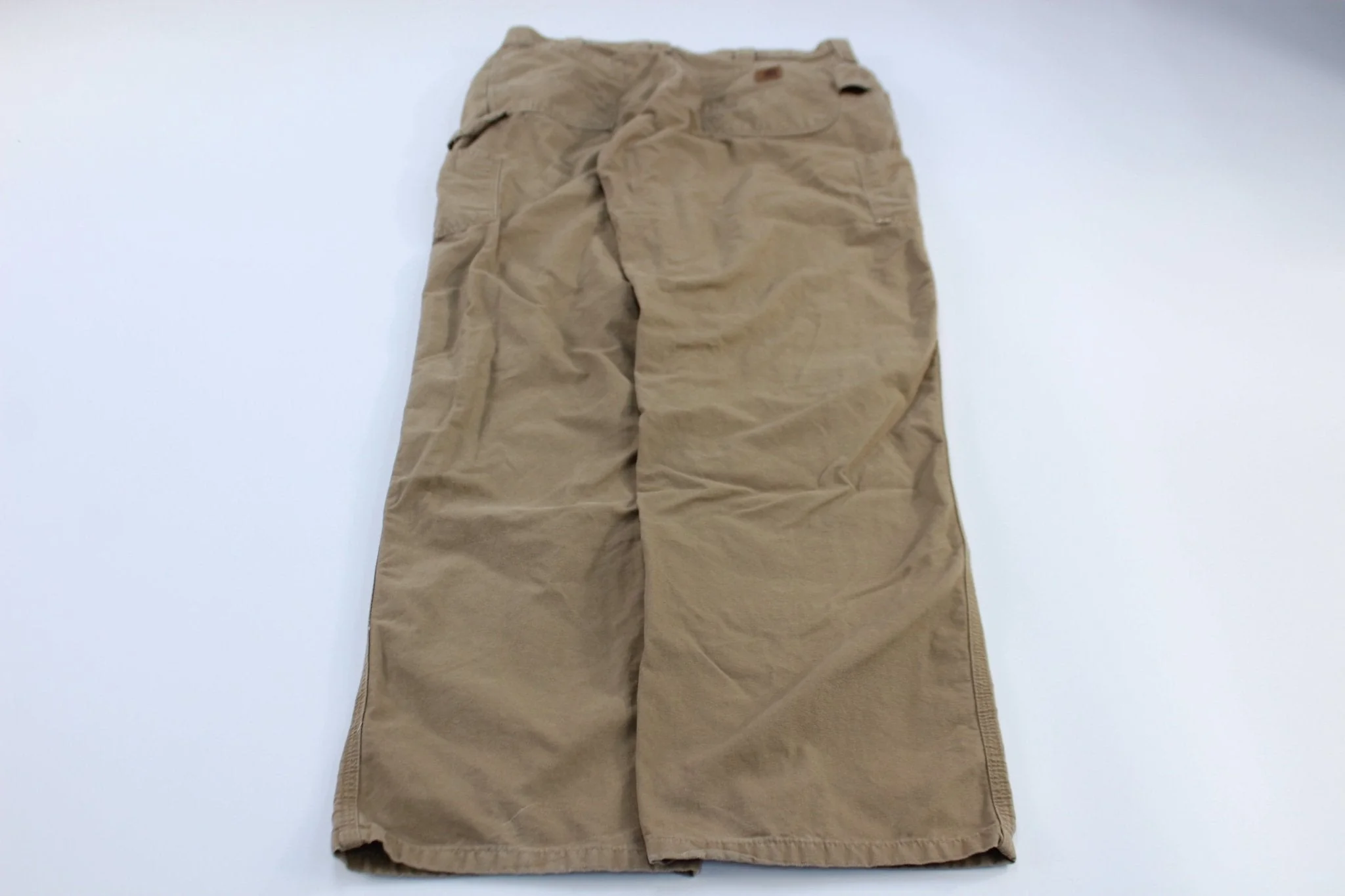 Carhartt Logo Patch Dark Khaki Carpenter Pants - Image 2