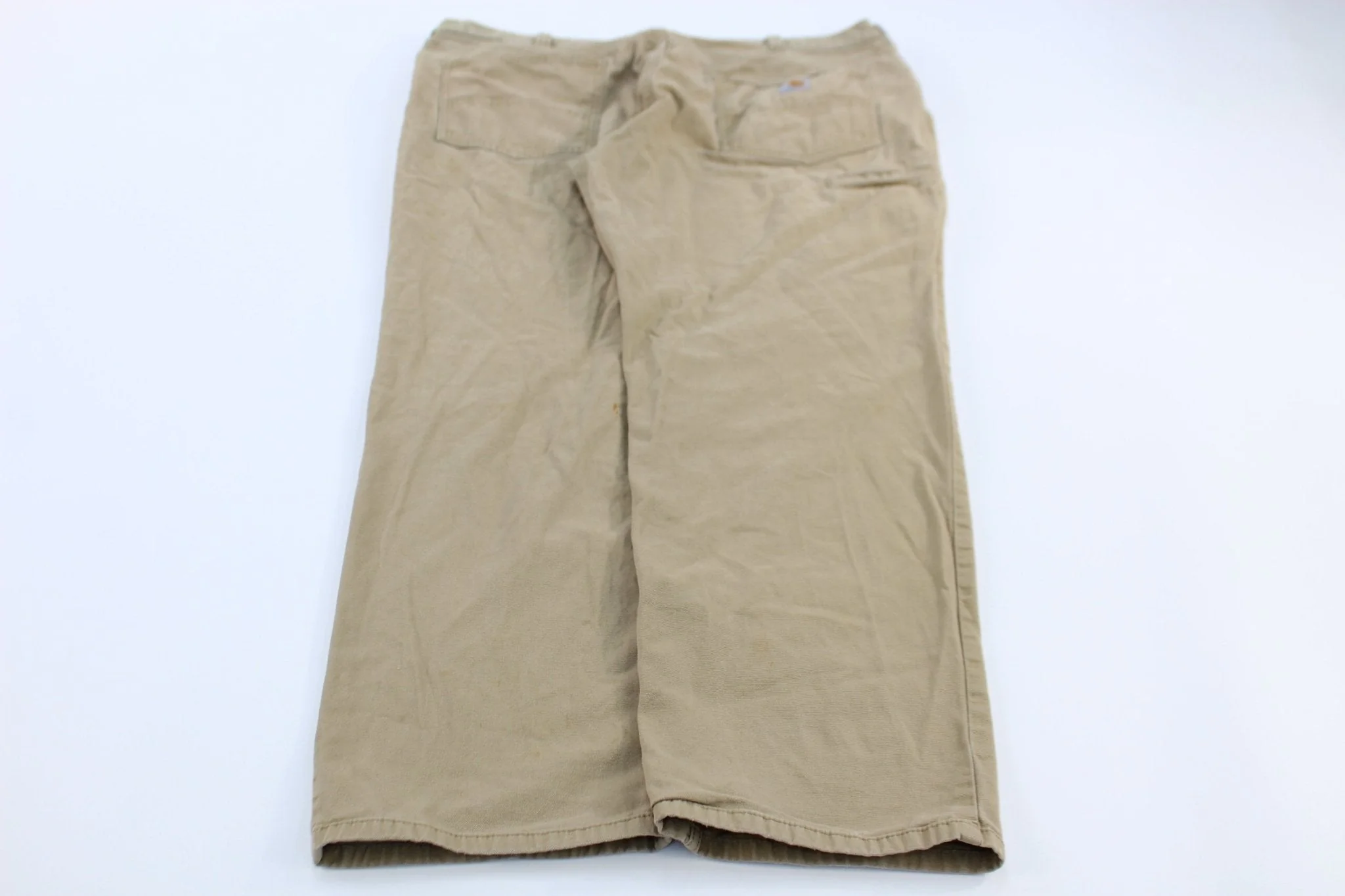 Carhartt Logo Patch Dark Khaki Relaxed Fit Pants - Image 2