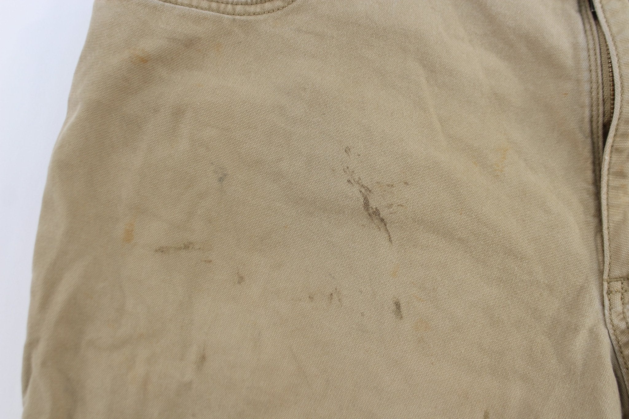 Carhartt Logo Patch Dark Khaki Relaxed Fit Pants - Image 3