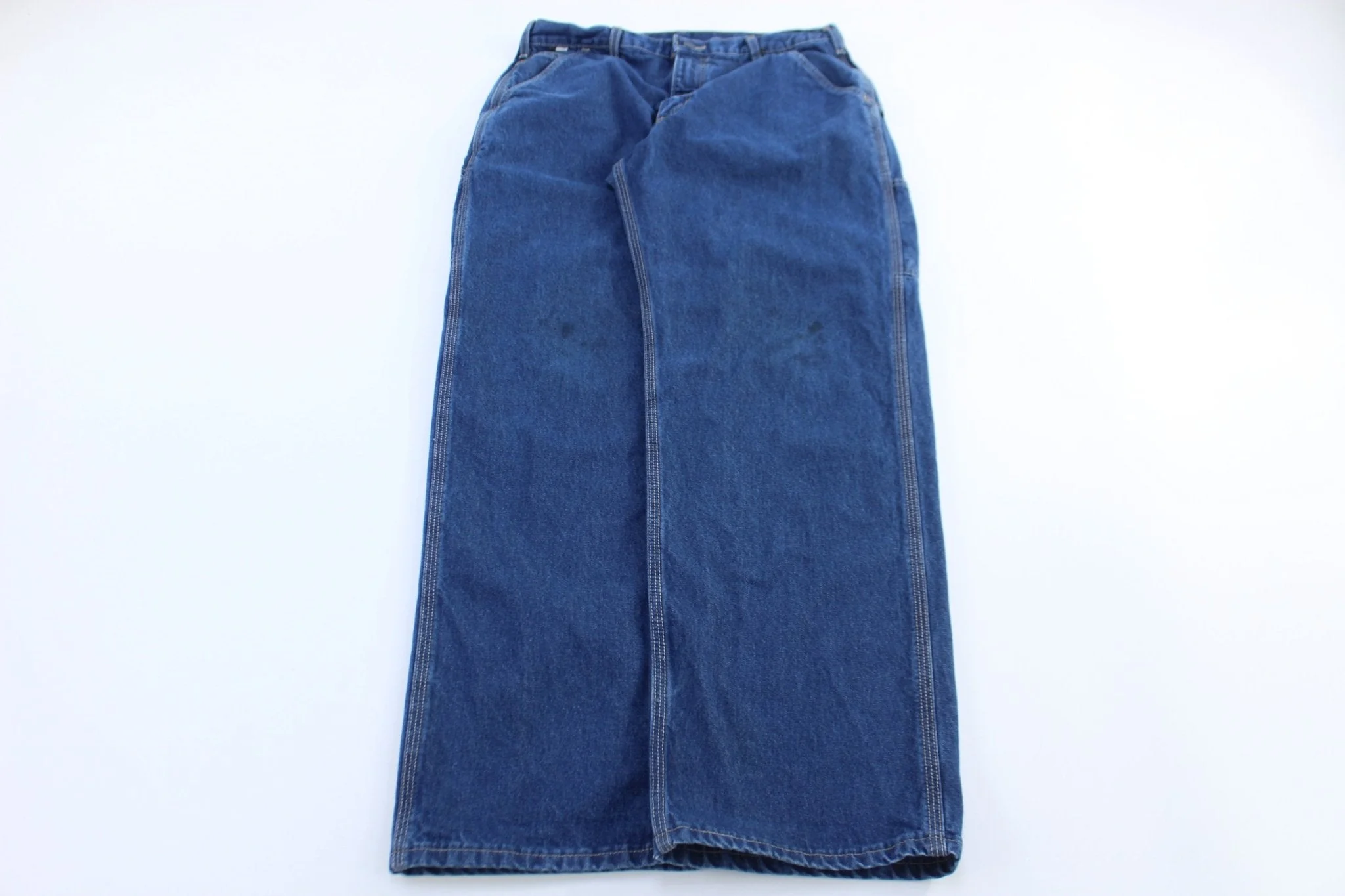 Carhartt Logo Patch Dark Wash Denim Jeans - Image 2
