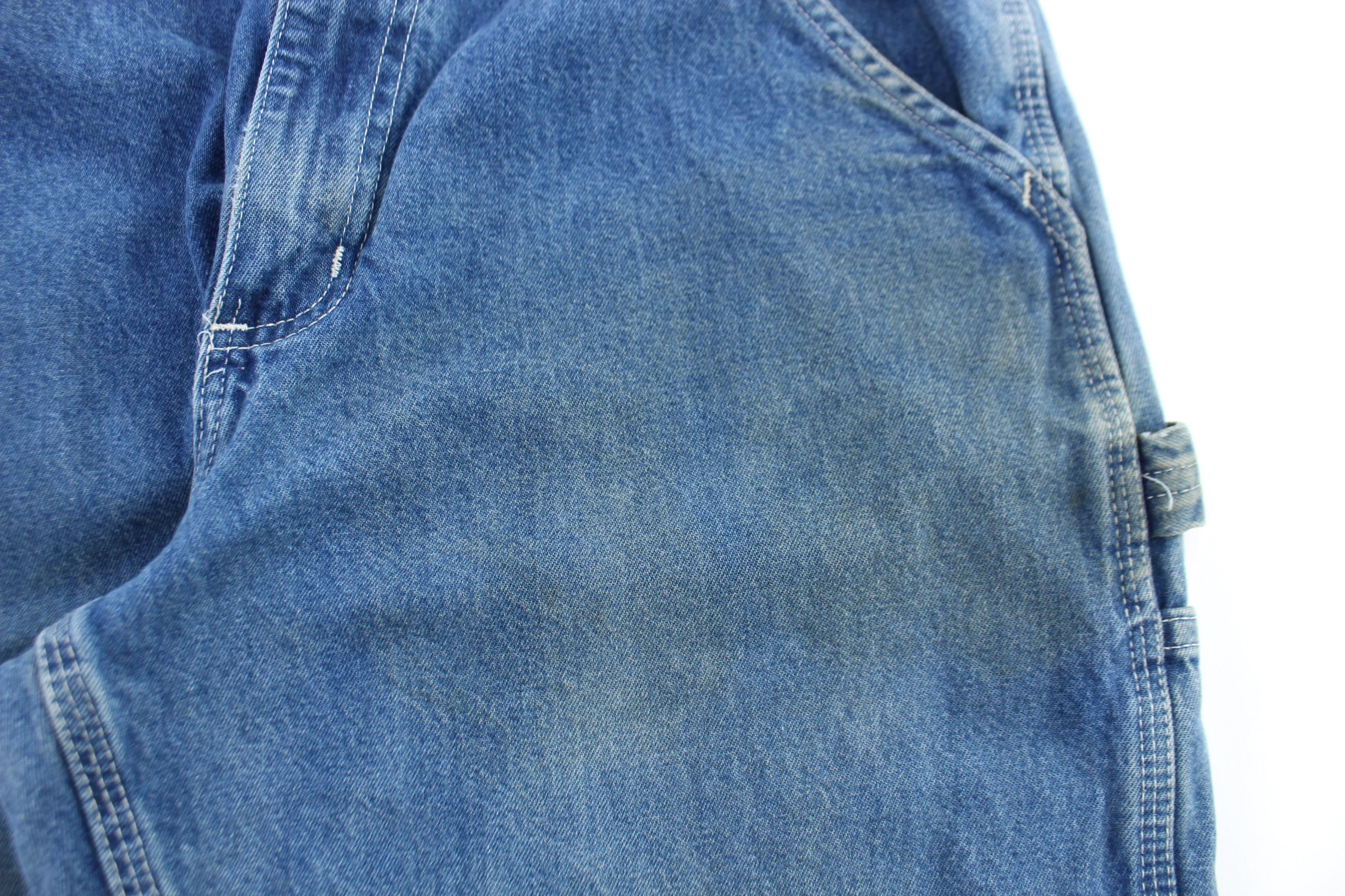 Carhartt Logo Patch Dark Wash Denim Jeans - Image 3