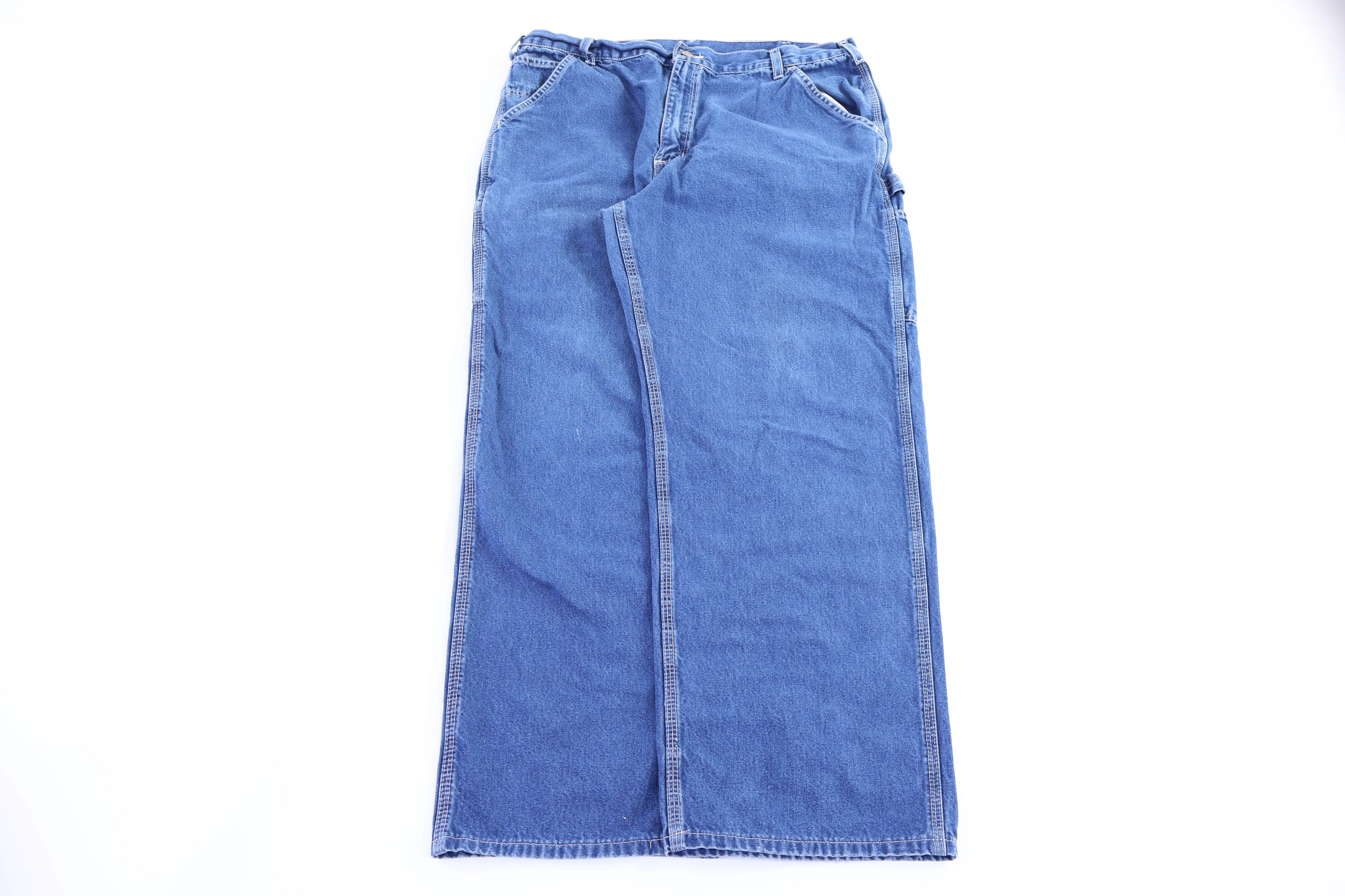 Carhartt Logo Patch Dark Wash Denim Jeans