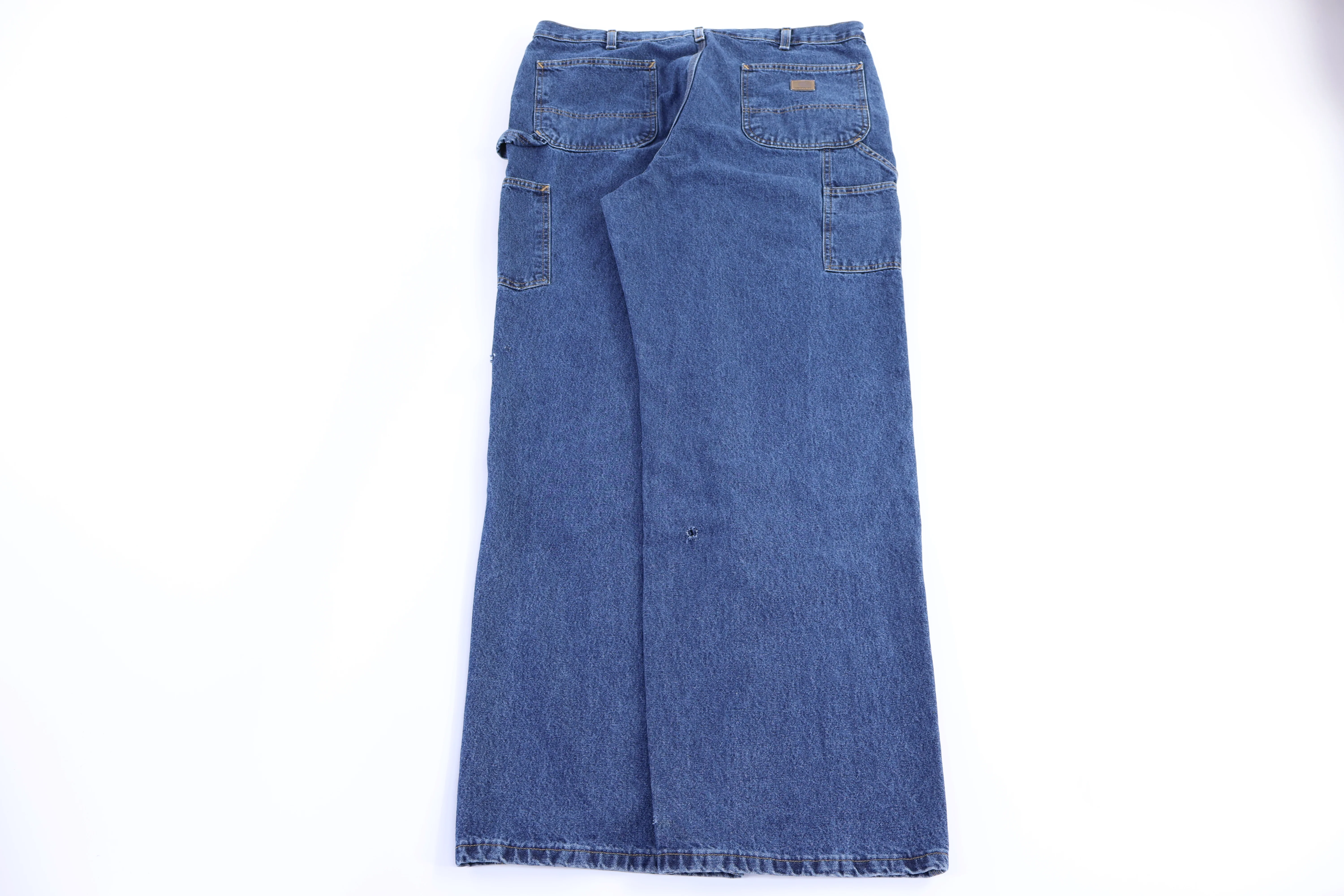 Carhartt Logo Patch Dark Wash Denim Pants