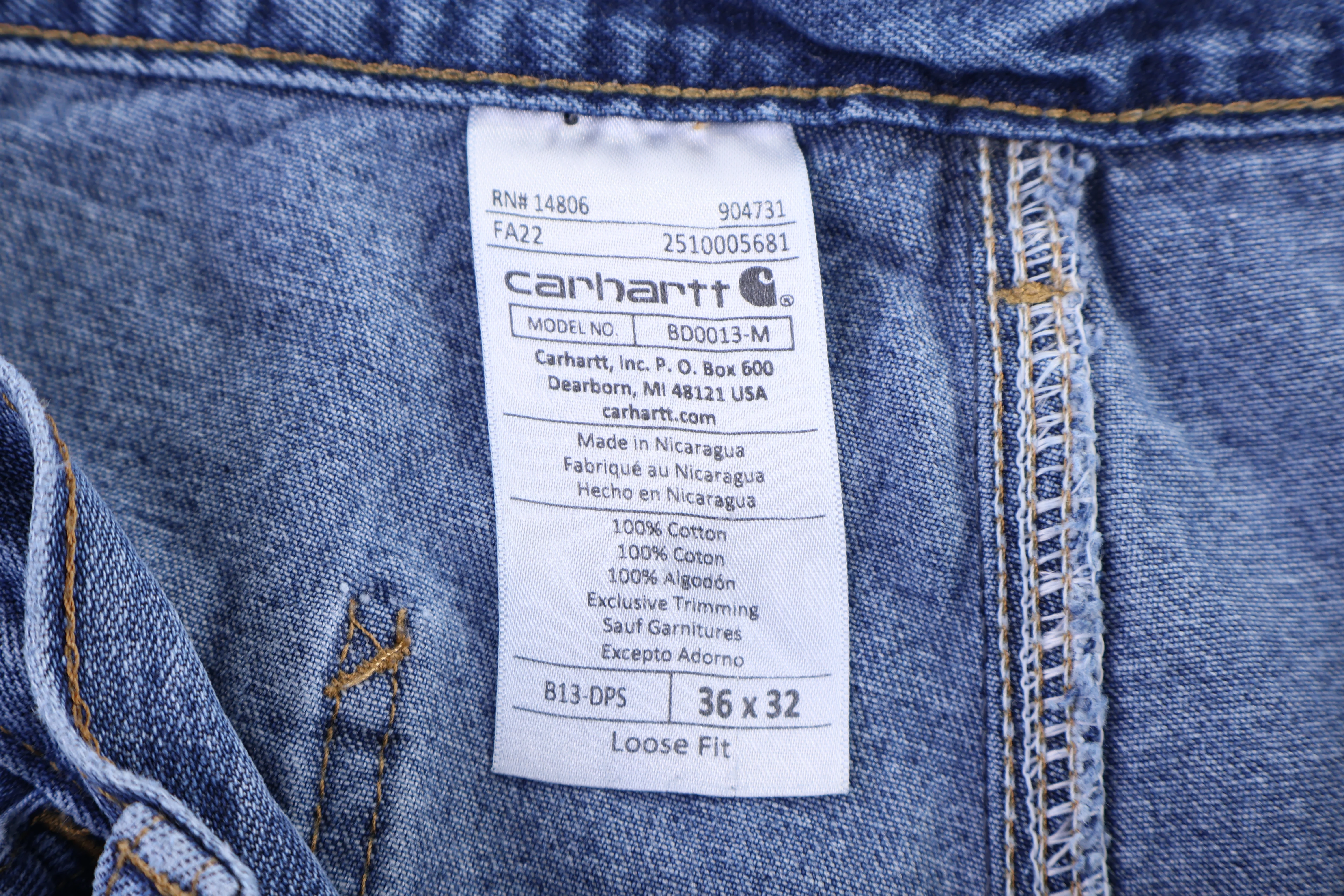 Carhartt Logo Patch Denim Pants - Image 3
