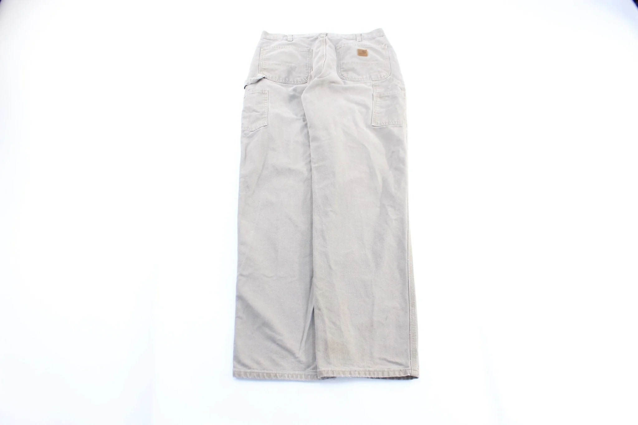 Carhartt Logo Patch Des Khaki Carpenter Pants - Image 2