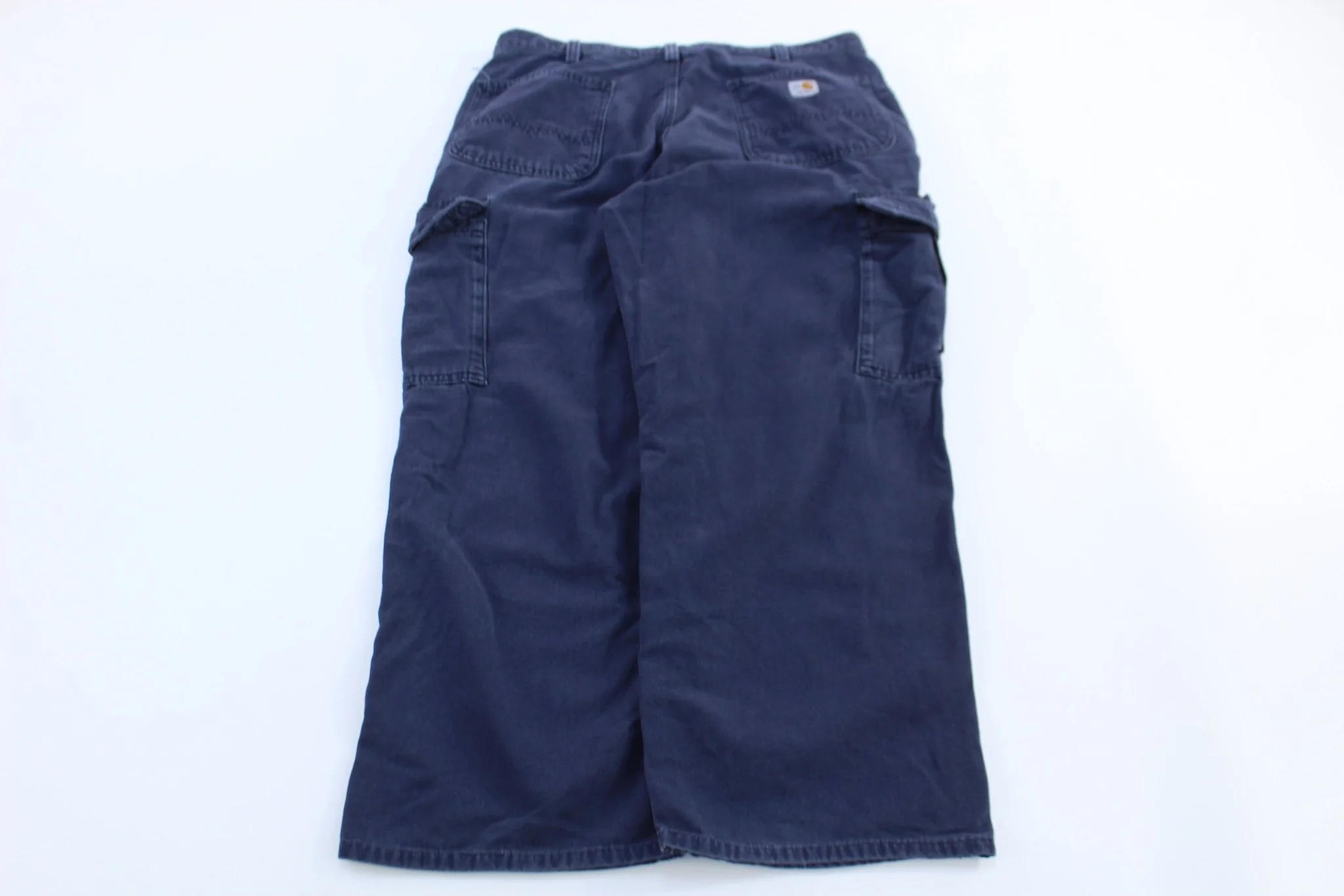 Carhartt Logo Patch Flame Resistant Blue Pants