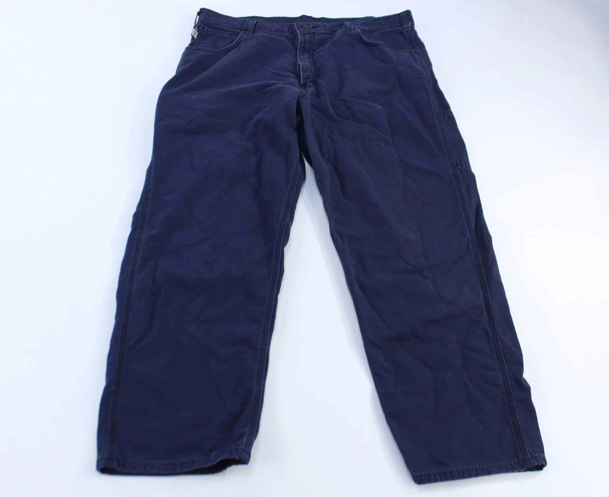 Carhartt Logo Patch Flames Resistant Blue Pants